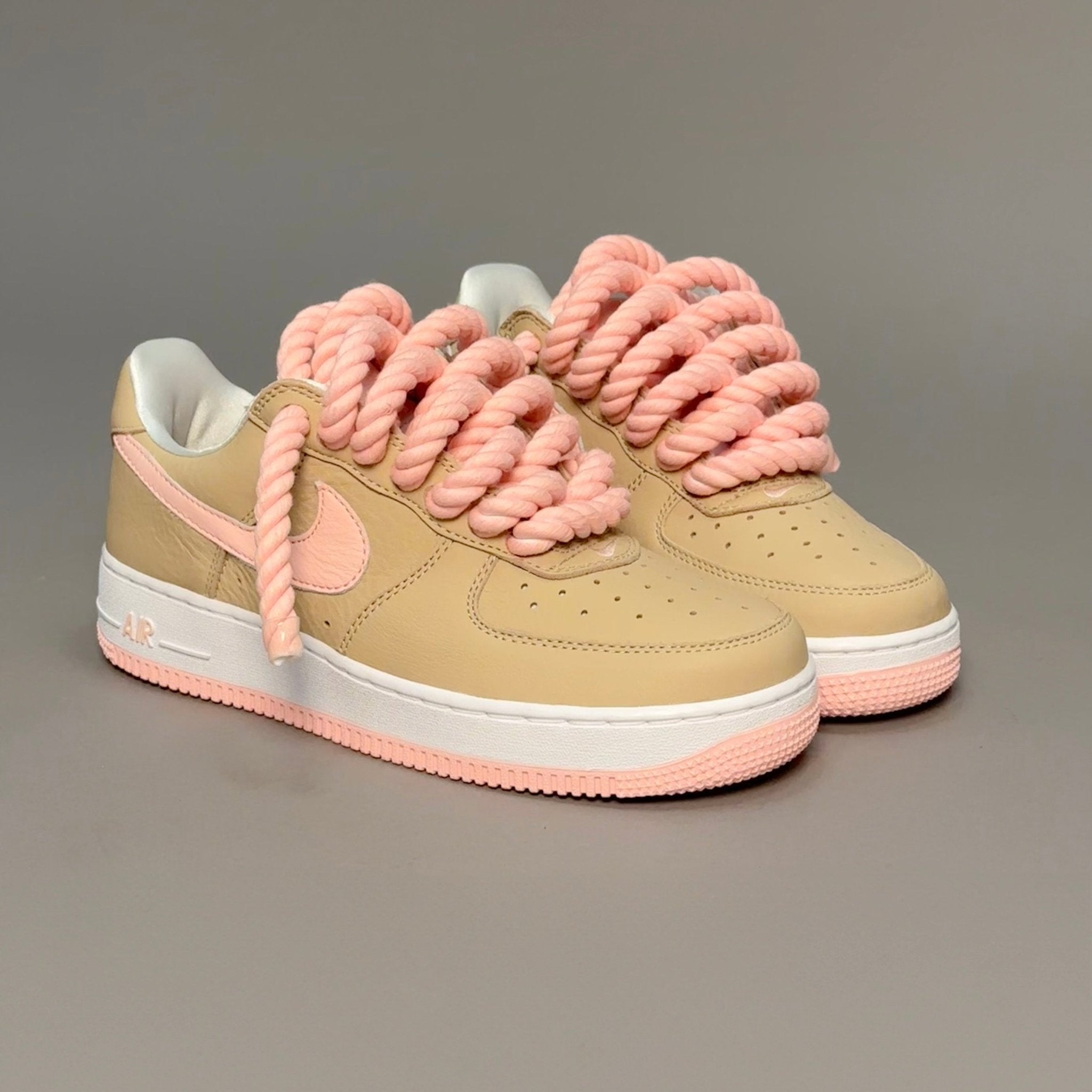 Nike Air Force 1 Malibu "Rope Laces Pink Tint" V1 - EV8 Style