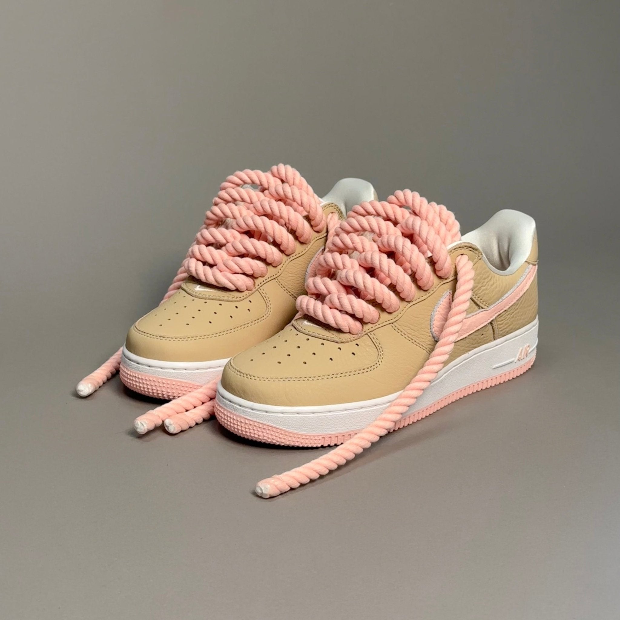 Nike Air Force 1 Malibu "Rope Laces Pink Tint" V2 - EV8 Style