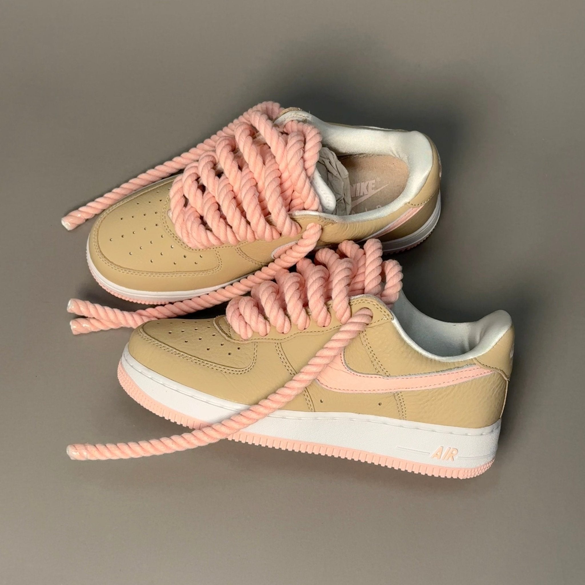 Nike Air Force 1 Malibu "Rope Laces Pink Tint" V2 - EV8 Style