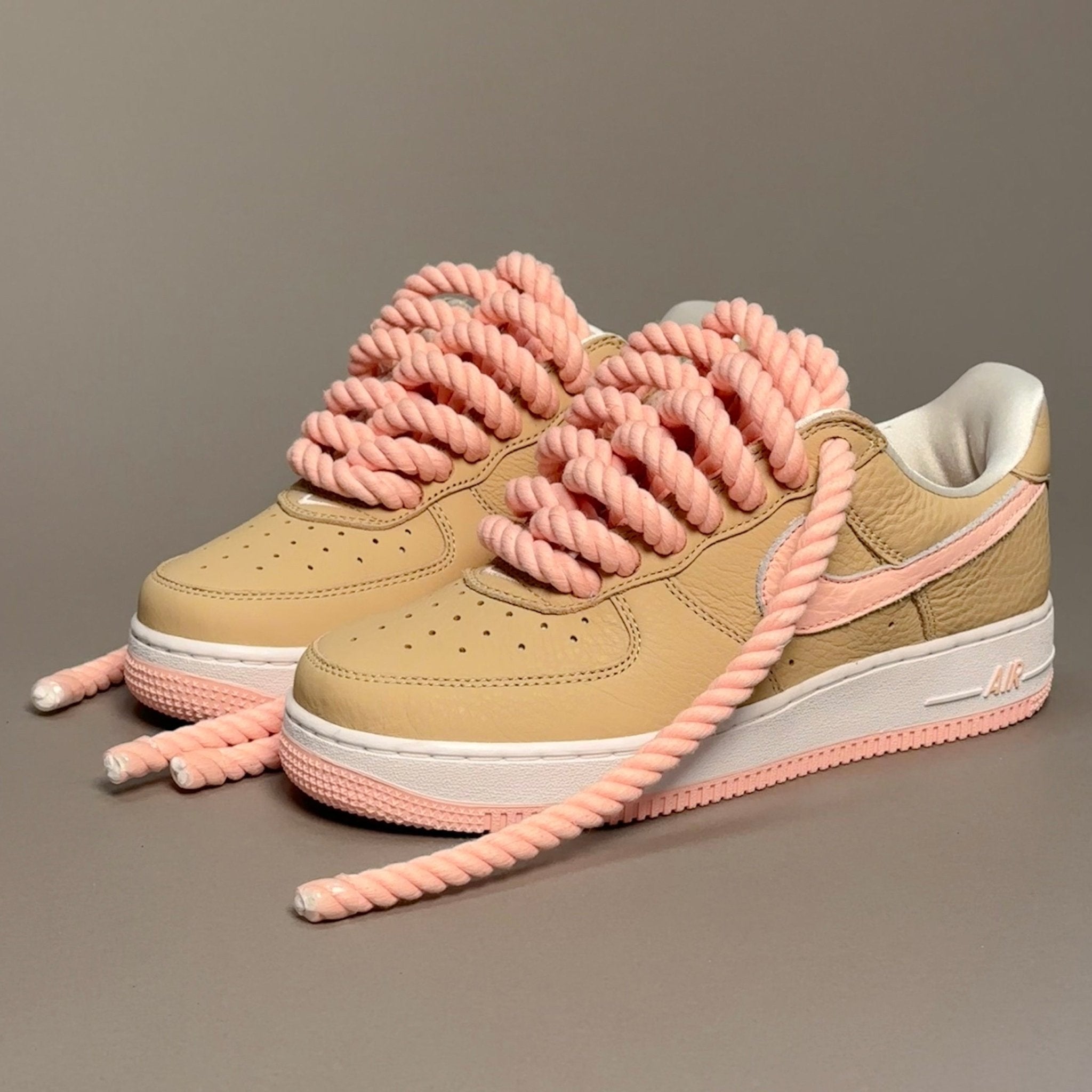 Nike Air Force 1 Malibu "Rope Laces Pink Tint" V2 - EV8 Style