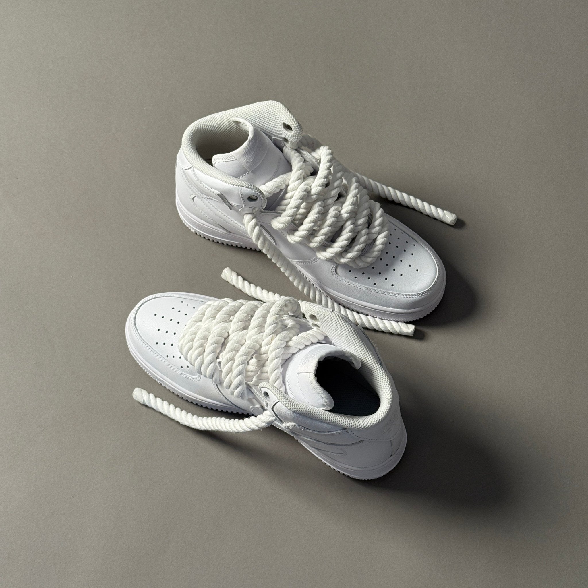 Nike Air Force 1 Mid “Rope Laces White” - EV8 Style