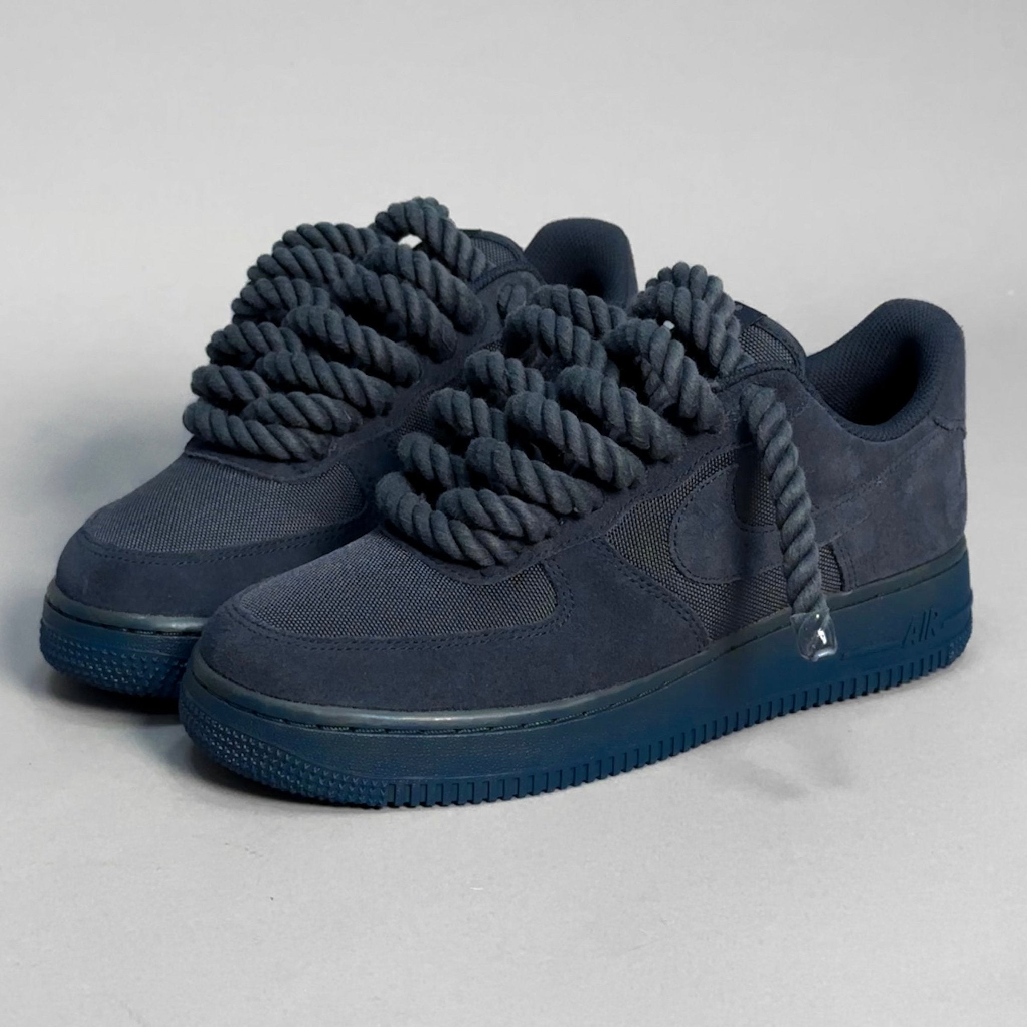 Nike Air Force 1 Midnight Blue "Rope Laces Navy Tint" V1 - EV8 Style