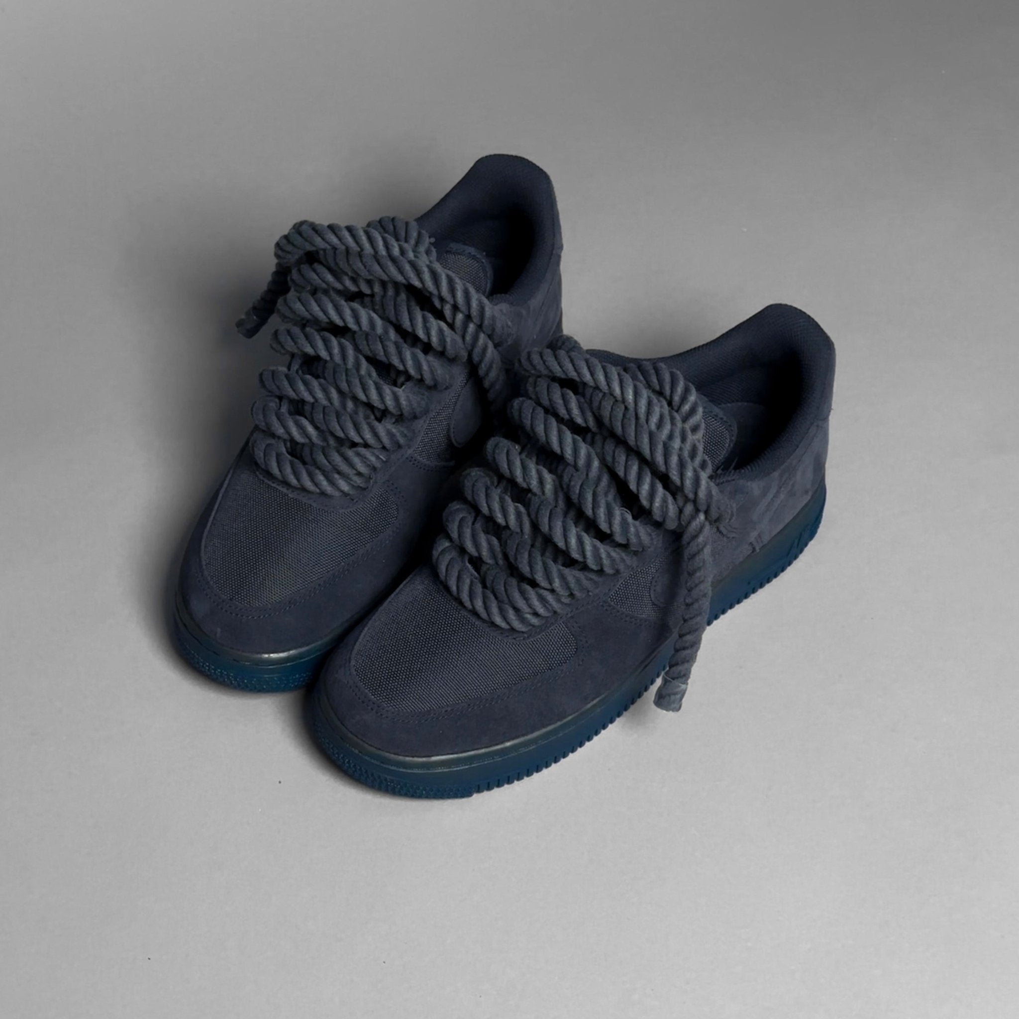 Nike Air Force 1 Midnight Blue "Rope Laces Navy Tint" V2 - EV8 Style