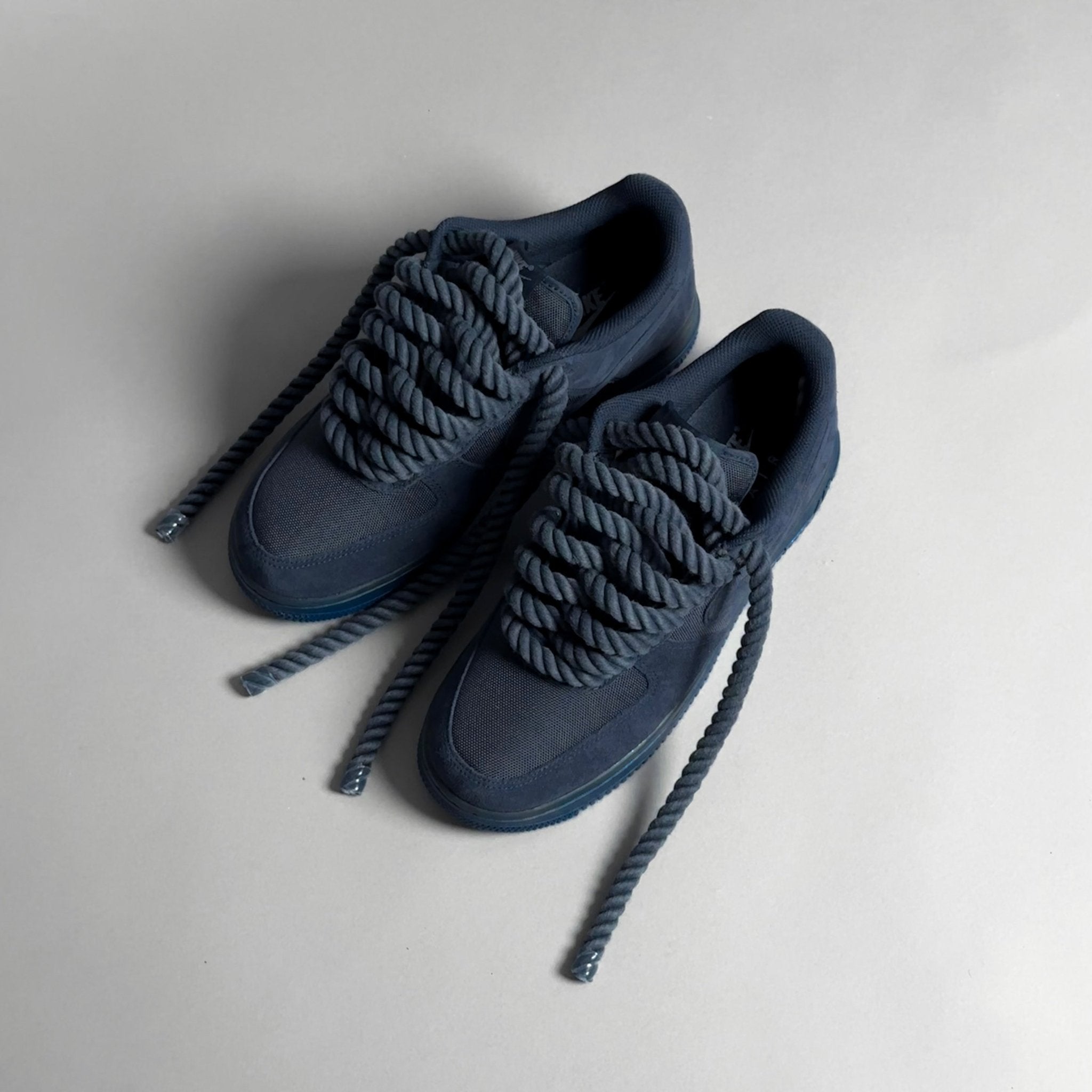Nike Air Force 1 Midnight Blue "Rope Laces Navy Tint" V2 - EV8 Style