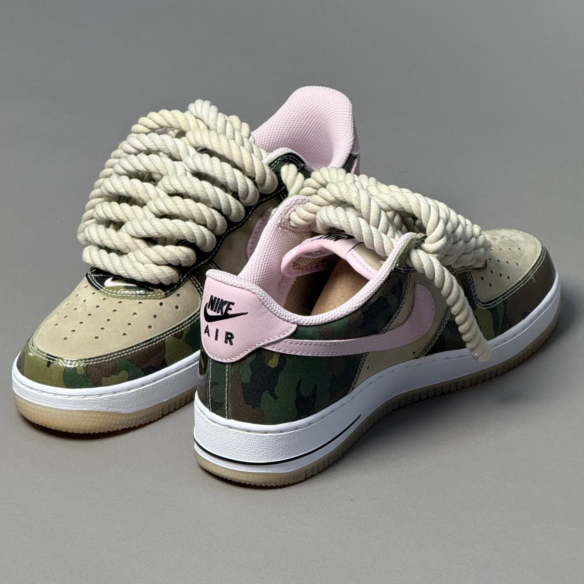 Nike Air Force 1 Military Camo "Rope Laces" V1 - EV8 Style