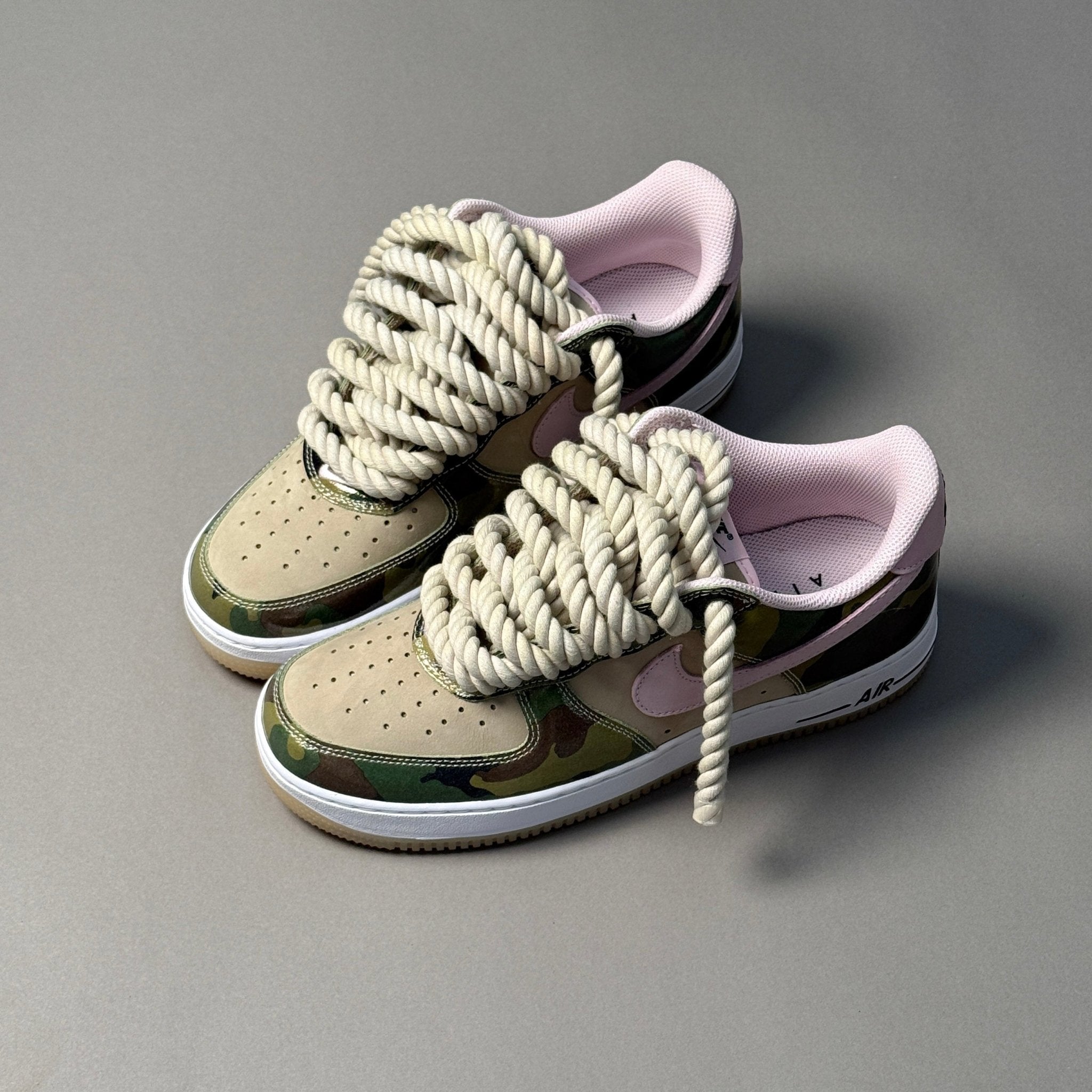 Nike Air Force 1 Military Camo "Rope Laces" V1 - EV8 Style