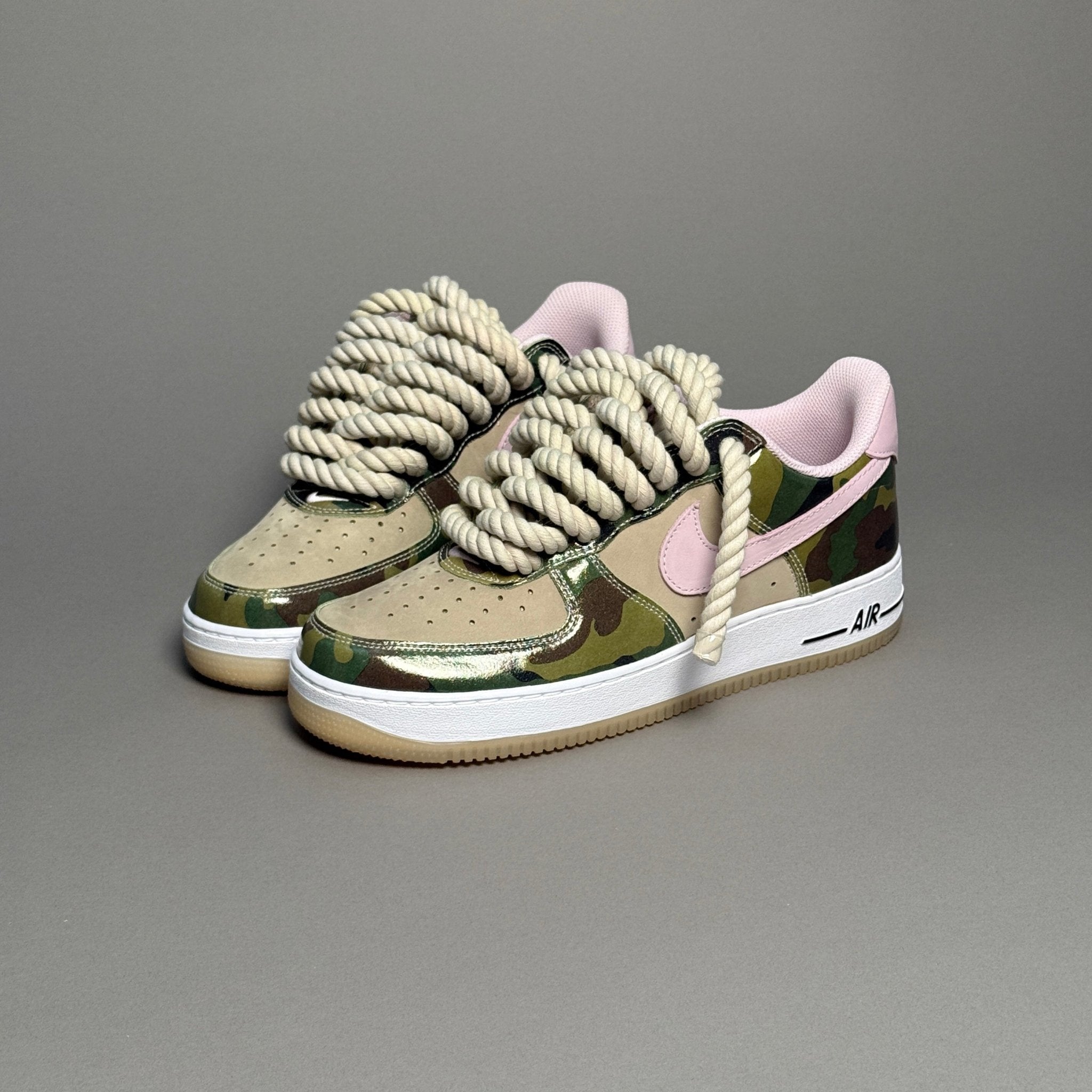 Nike Air Force 1 Military Camo "Rope Laces" V1 - EV8 Style