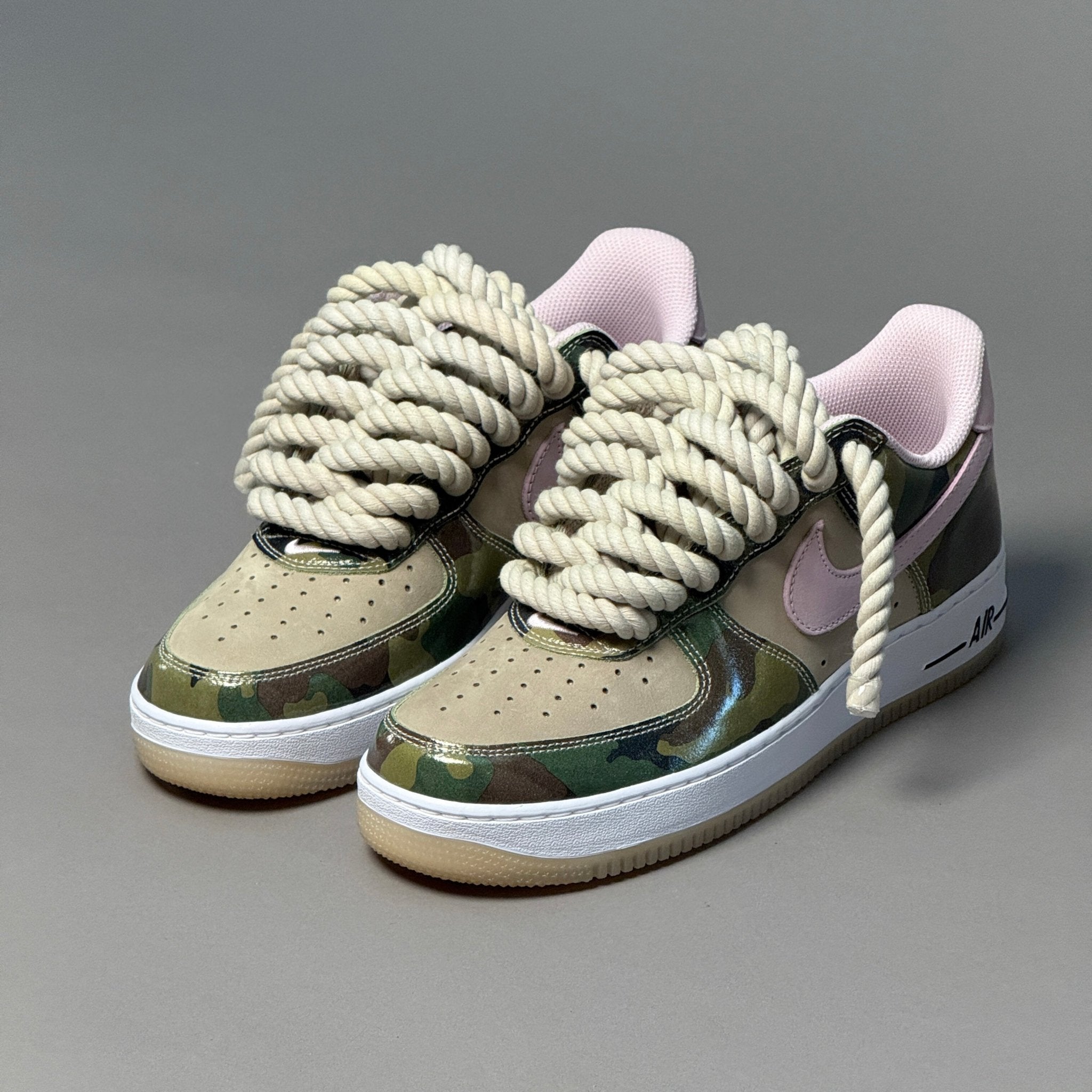 Nike Air Force 1 Military Camo "Rope Laces" V1 - EV8 Style