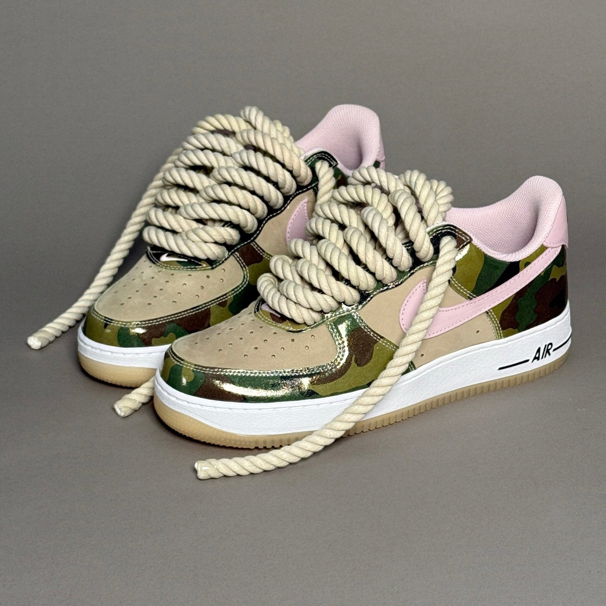 Nike Air Force 1 Military Camo "Rope Laces" V2 - EV8 Style