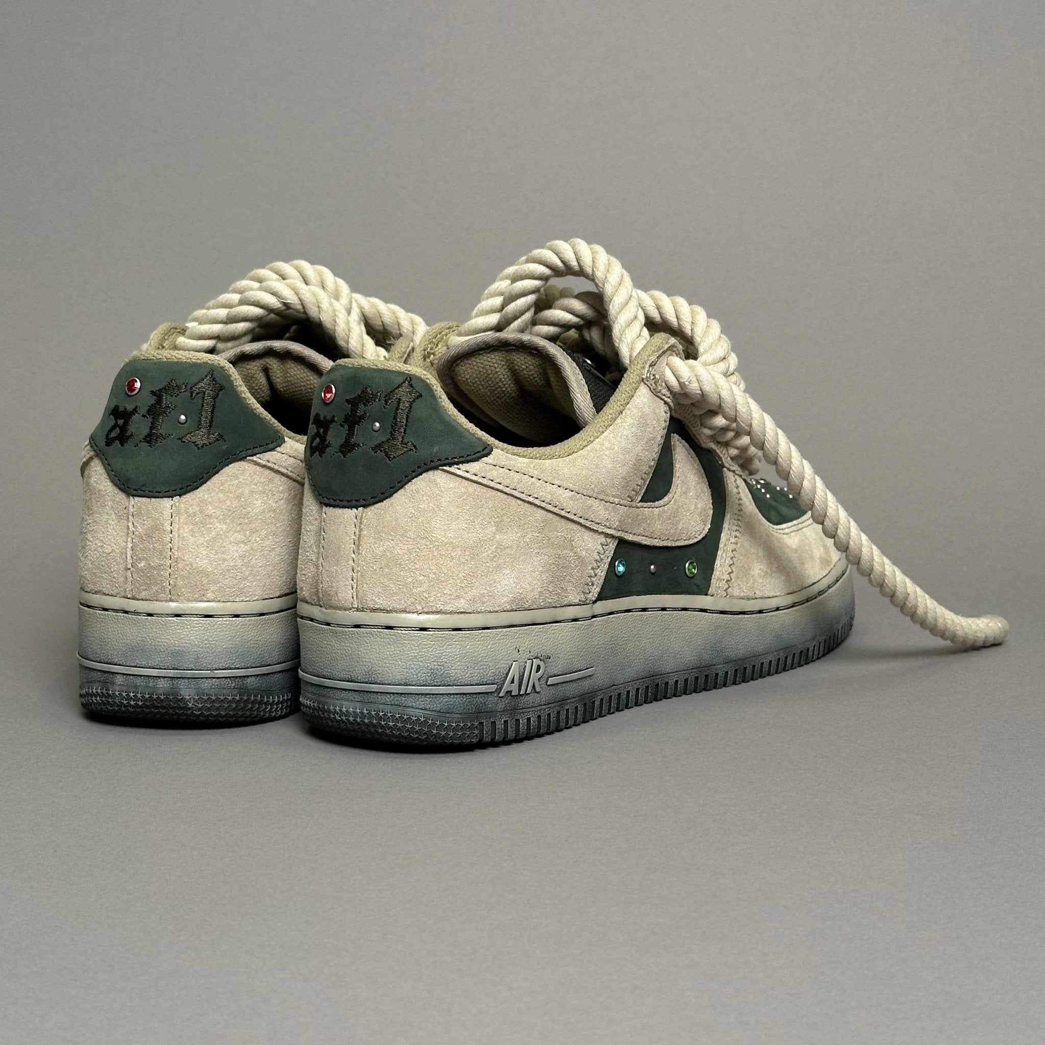 Nike Air Force 1 Moss "Rope Laces Moss" V2 - EV8 Style