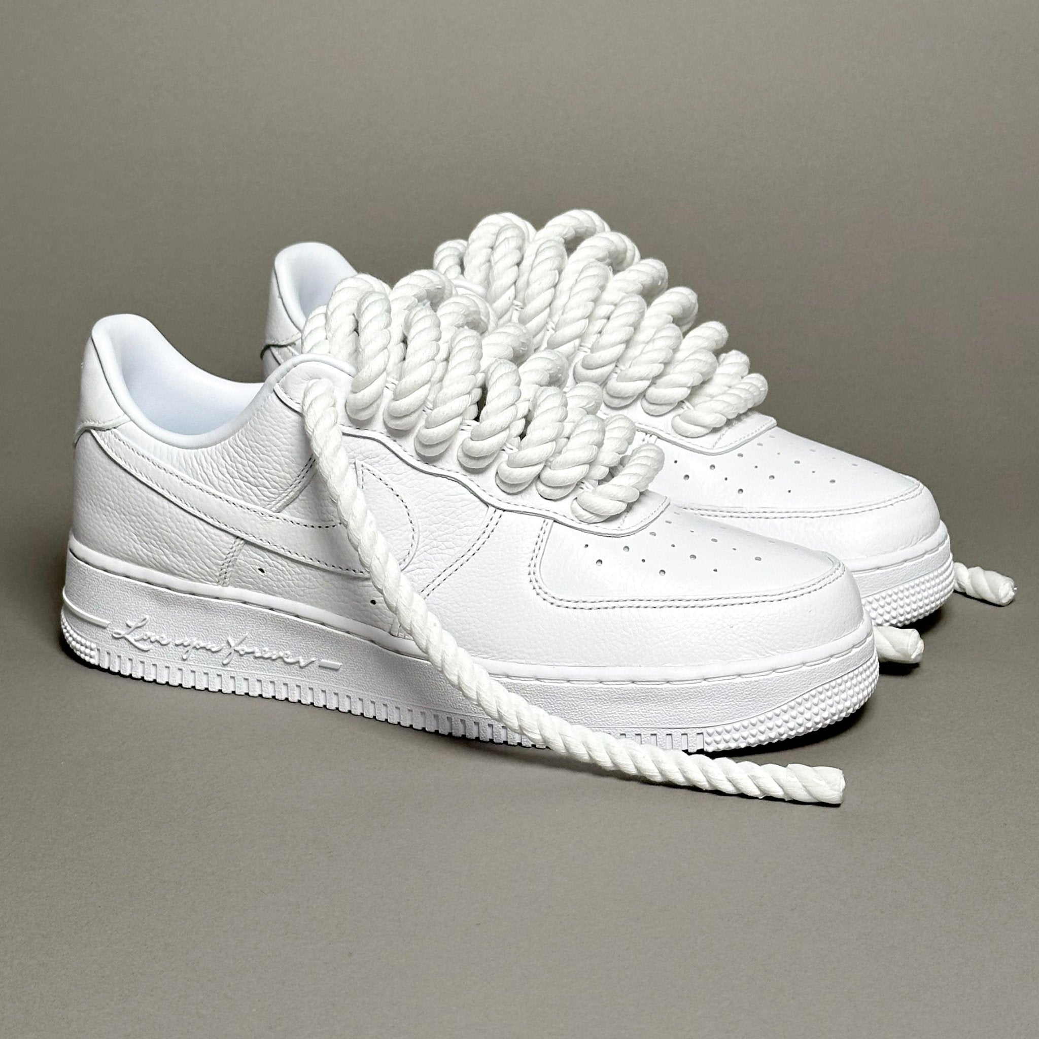 Nike Air Force 1 Nocta Love You Forever "Rope Laces White" V2 - EV8 Style