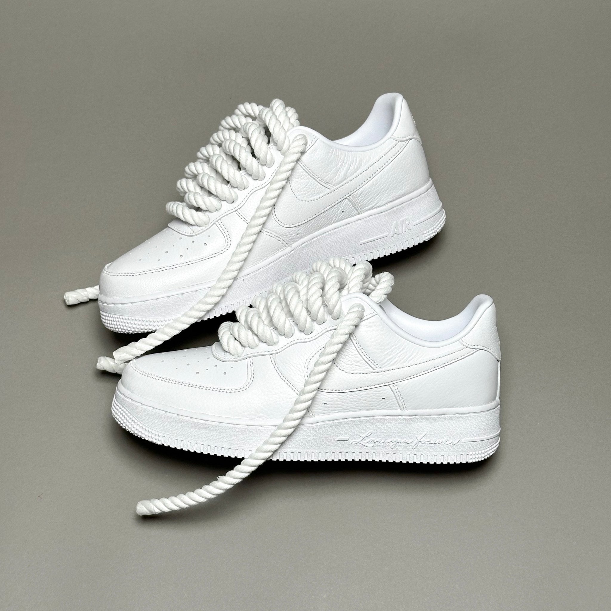 Nike Air Force 1 Nocta Love You Forever "Rope Laces White" V2 - EV8 Style