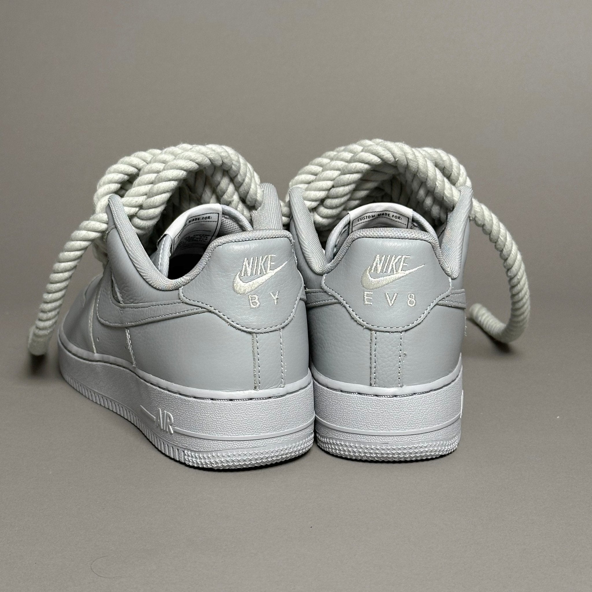 Nike Air Force 1 Pastel "Rope Laces Grey Tint" V2 - EV8 Style