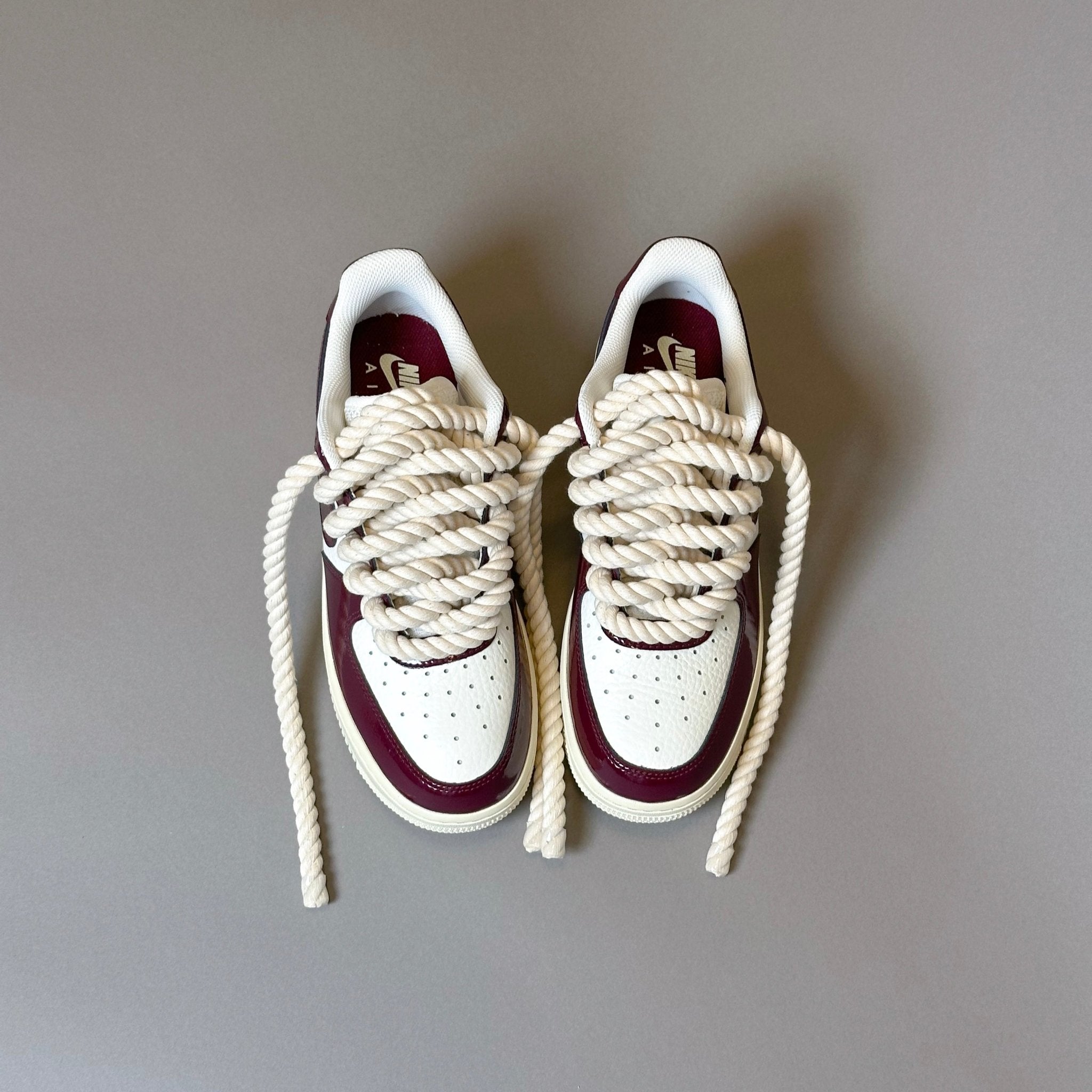 Nike Air Force 1 Patent "Rope Laces Cream" V2 - EV8 Style