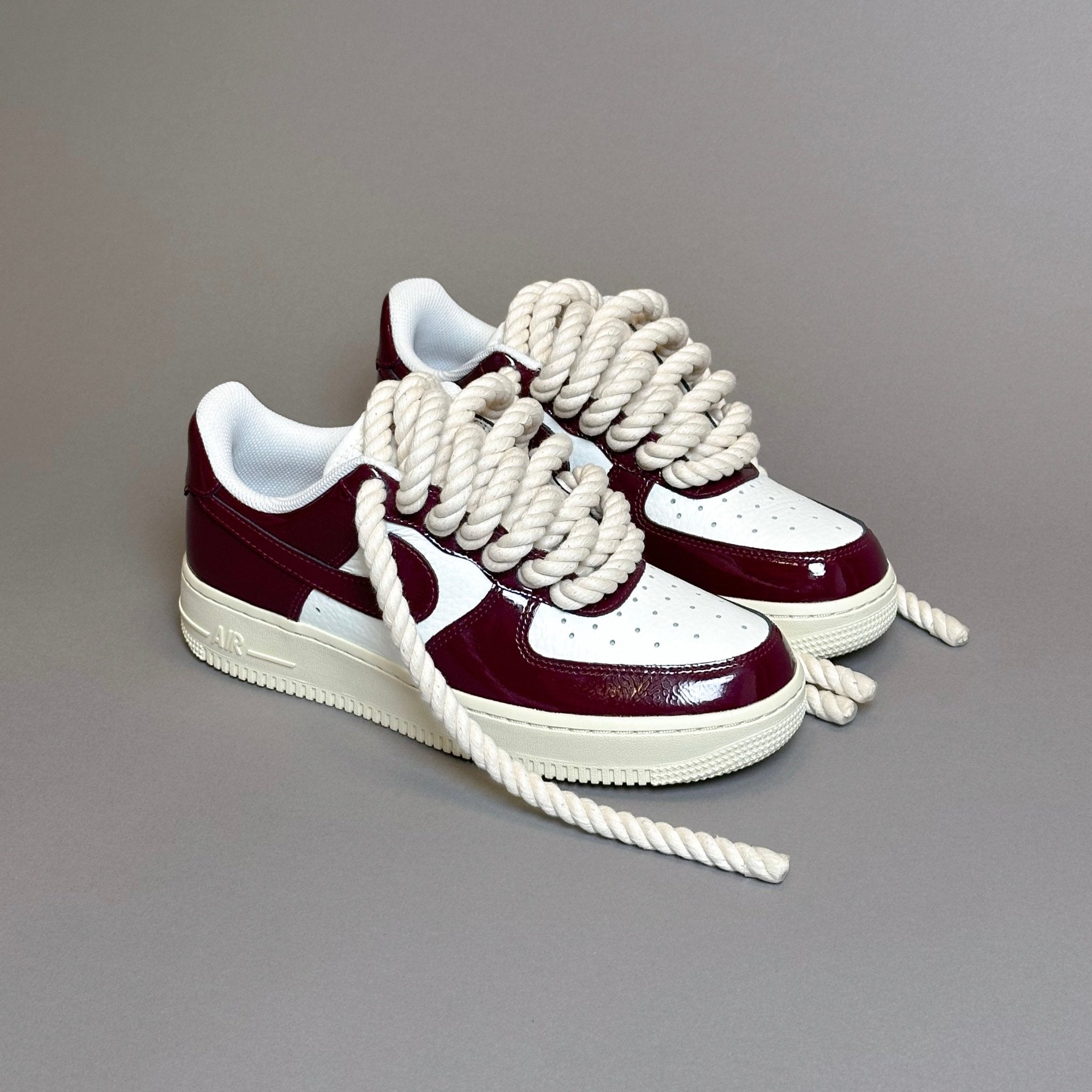 Nike Air Force 1 Patent "Rope Laces Cream" V2 - EV8 Style