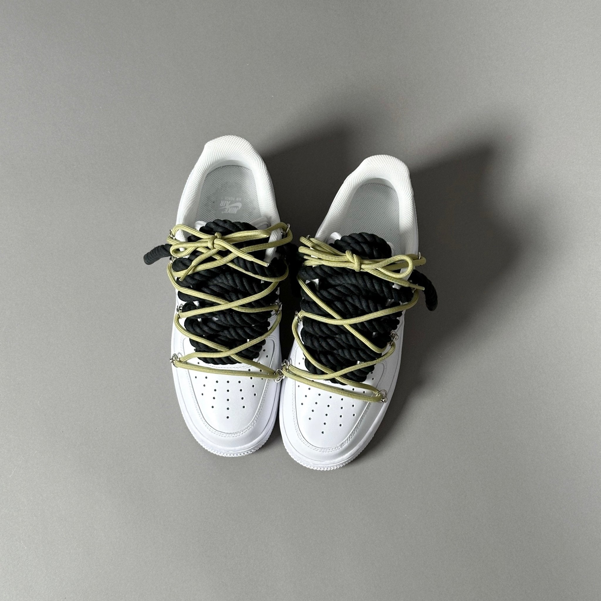 Nike Air Force 1 “Rope Laces Black” Triple Olive - EV8 Style