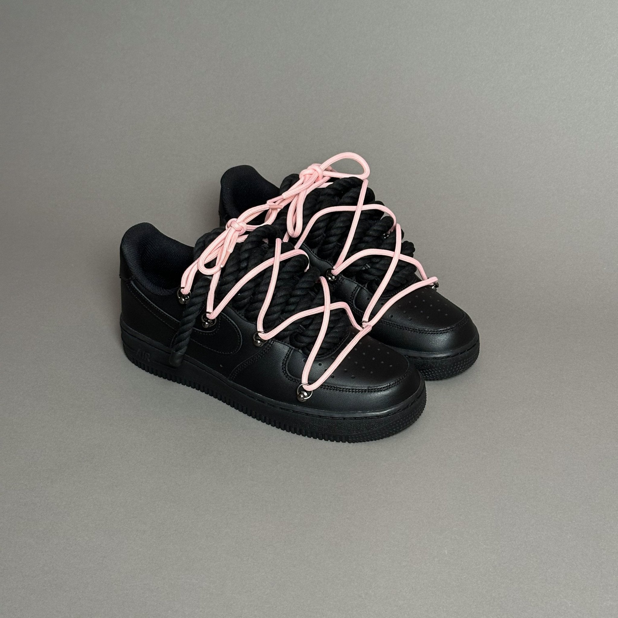 Nike Air Force 1 “Rope Laces Black” Triple Pink V1 - EV8 Style