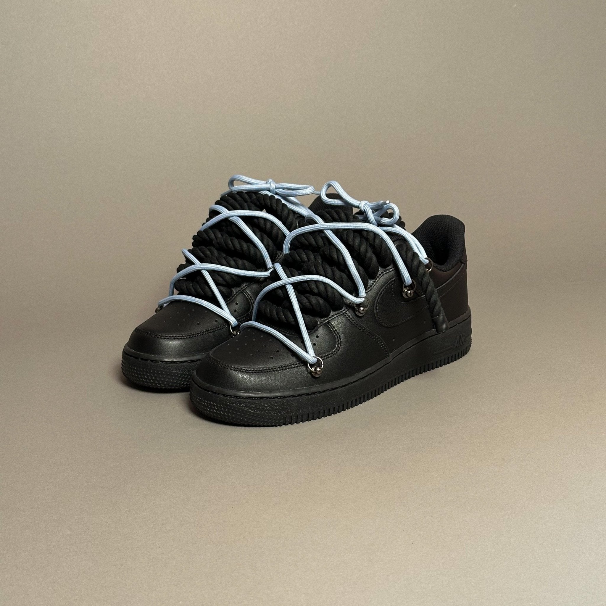 Nike Air Force 1 “Rope Laces Black” Triple Unc V1 - EV8 Style