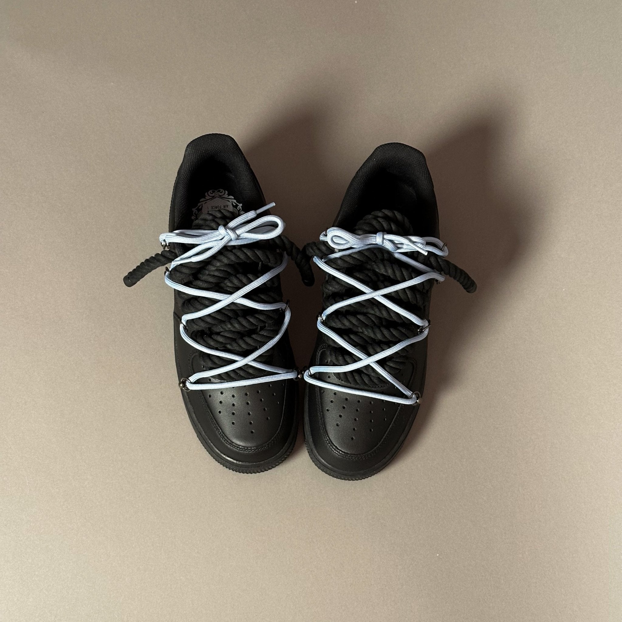 Nike Air Force 1 “Rope Laces Black” Triple Unc V1 - EV8 Style