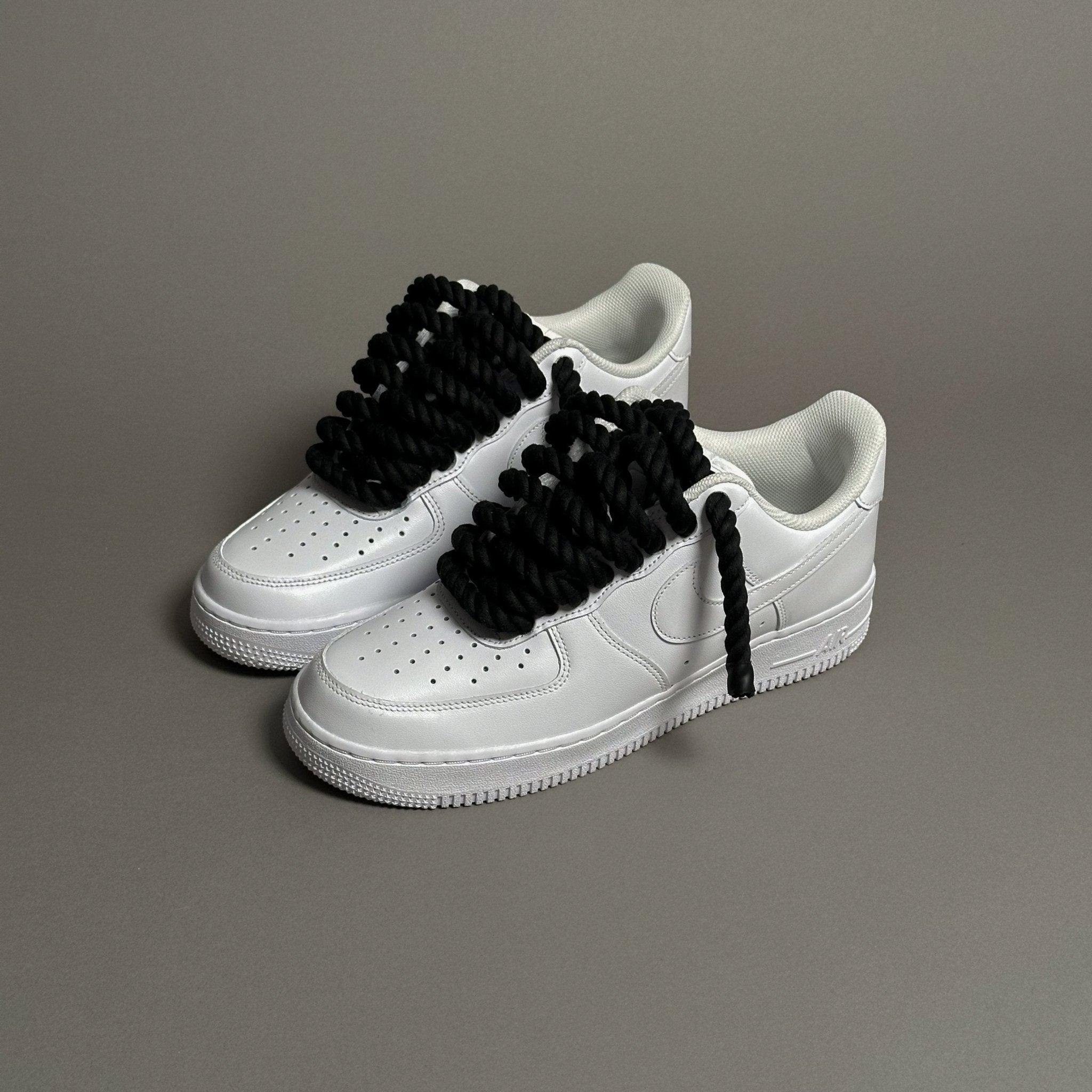 Nike Air Force 1 “Rope Laces Black” V1 - EV8 Style