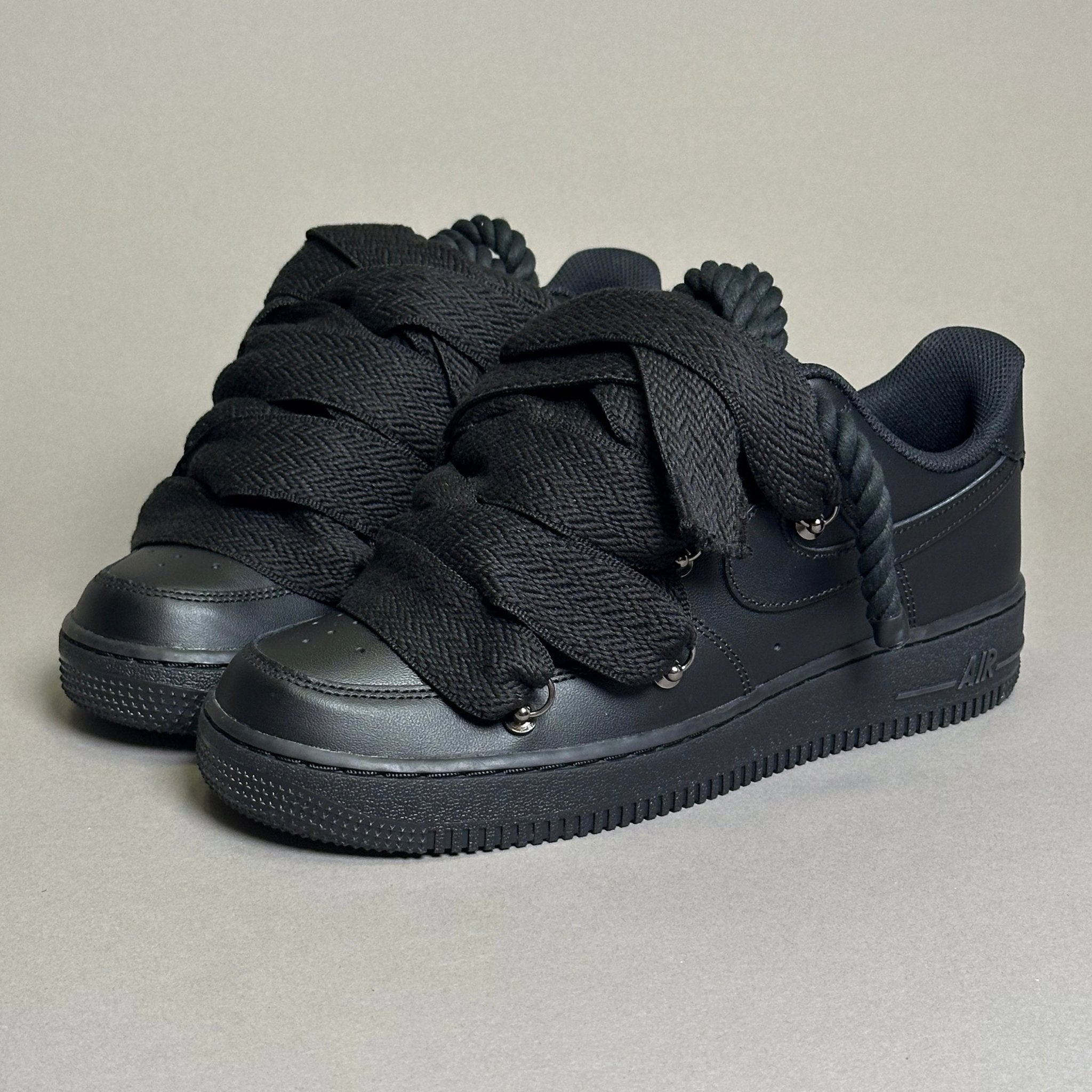Nike Air Force 1 “Rope Laces Lanvin” Black - EV8 Style