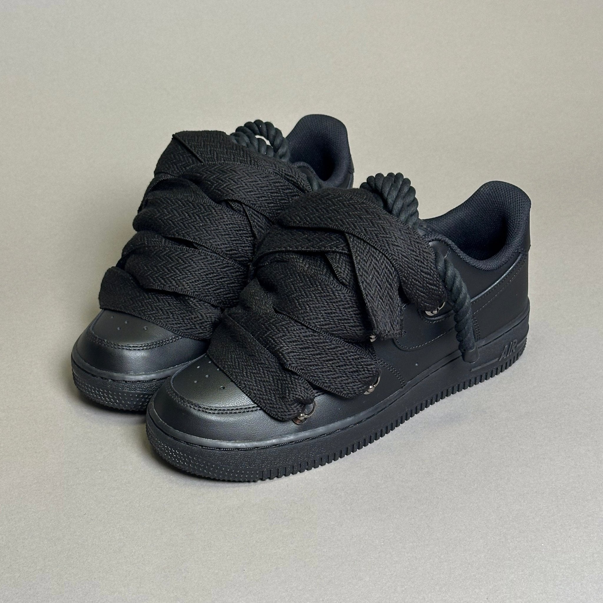 Nike Air Force 1 “Rope Laces Lanvin” Black - EV8 Style