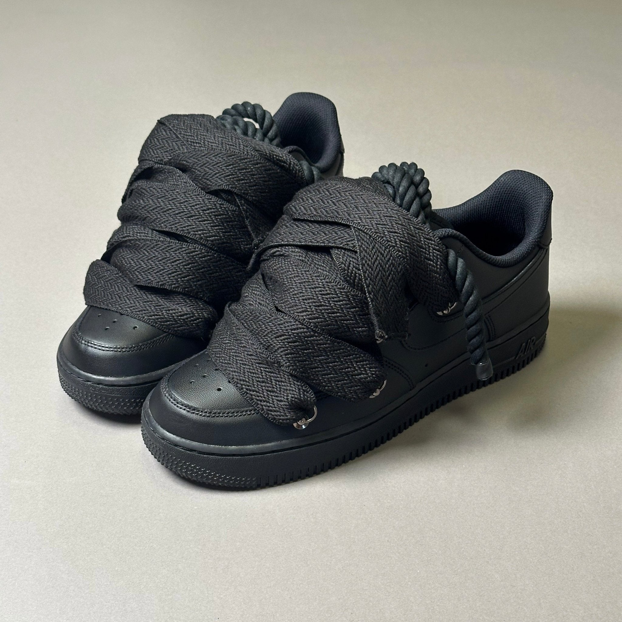 Nike Air Force 1 “Rope Laces Lanvin” Black - EV8 Style