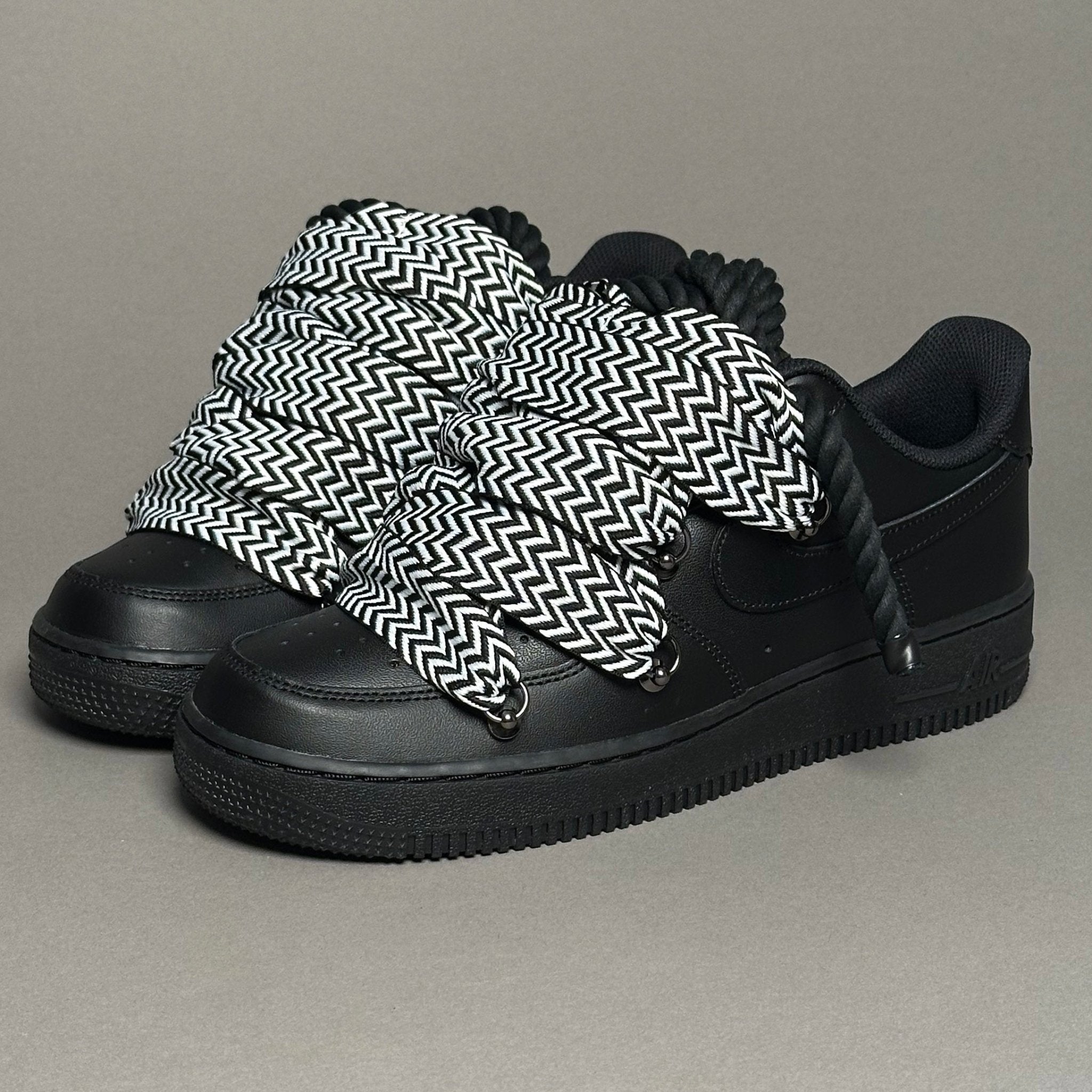Nike Air Force 1 “Rope Laces Lanvin” Black&White - EV8 Style