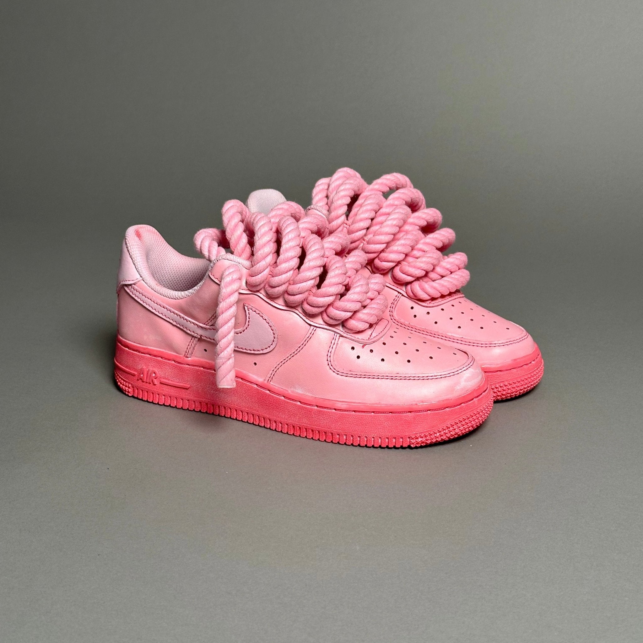 Nike Air Force 1 “Rope Laces” Total Pink - EV8 Style