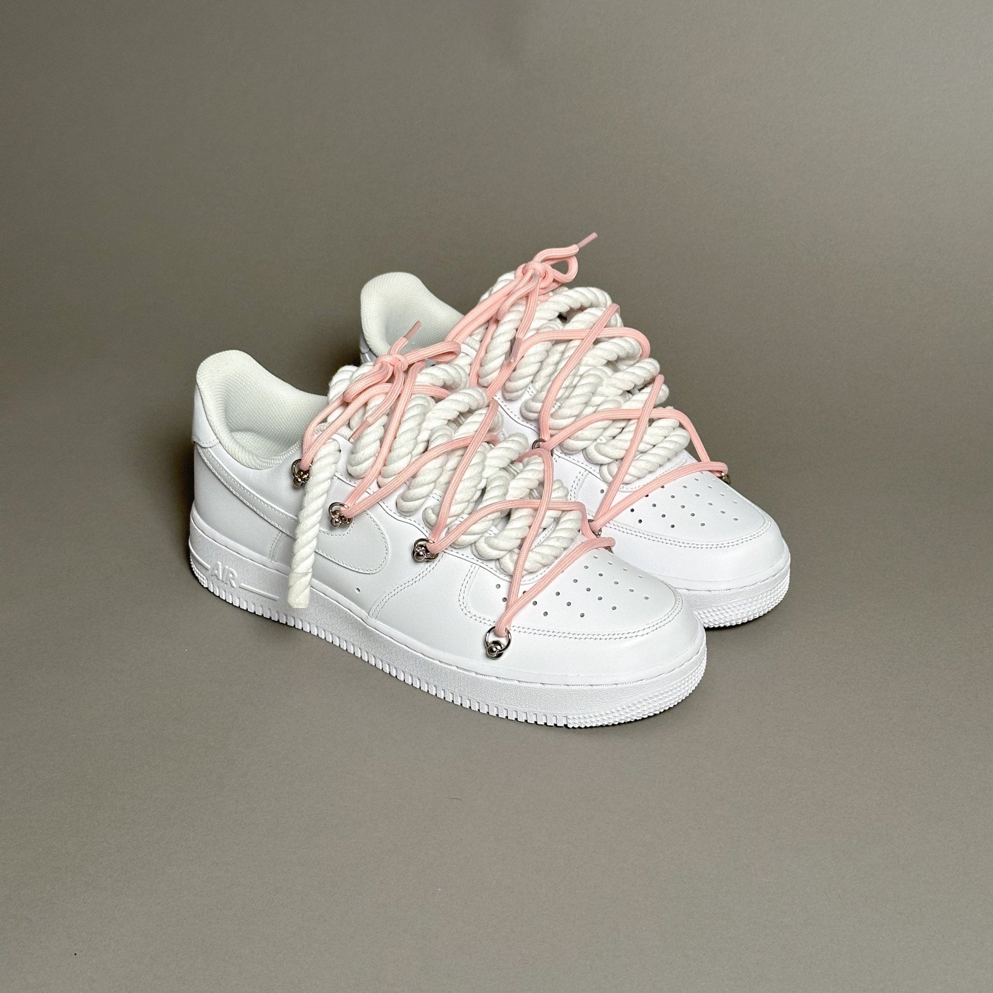 Nike Air Force 1 “Rope Laces White" Triple Pink V1 - EV8 Style