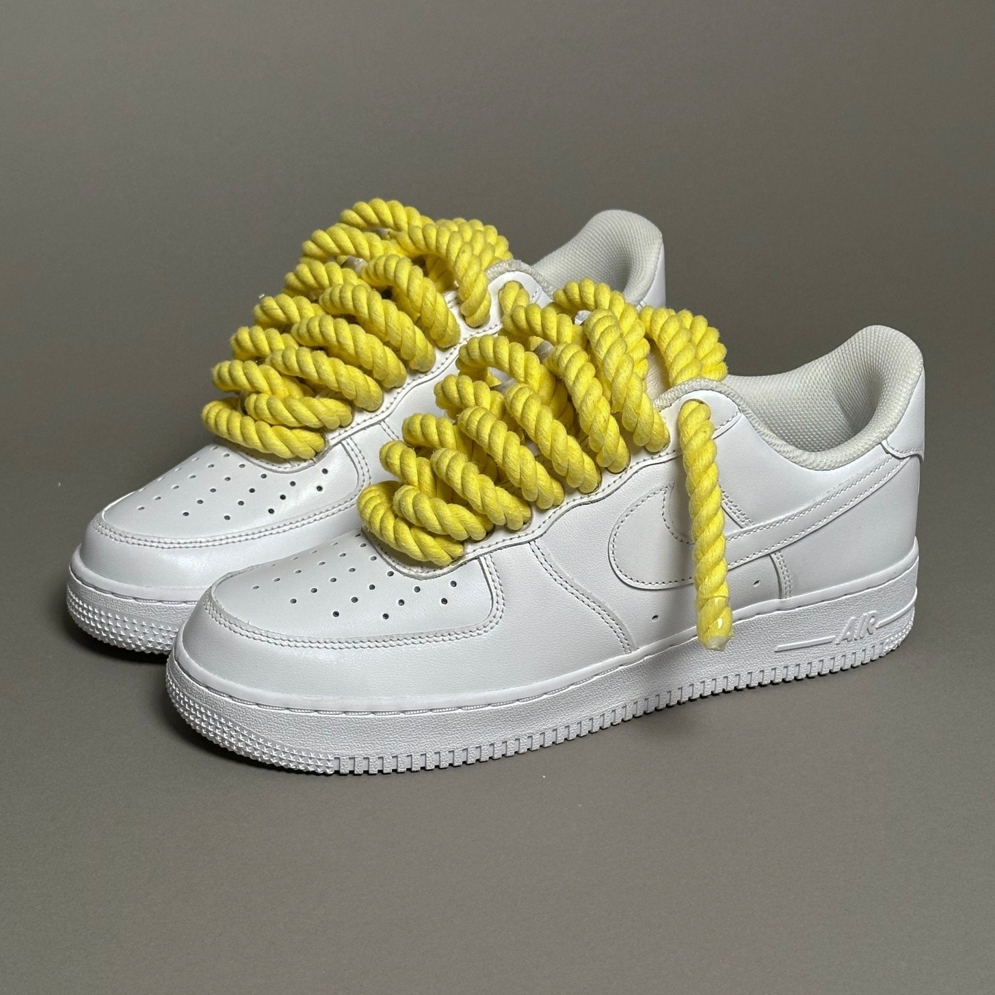 Nike Air Force 1 “Rope Laces Yellow Tint” V1 - EV8 Style