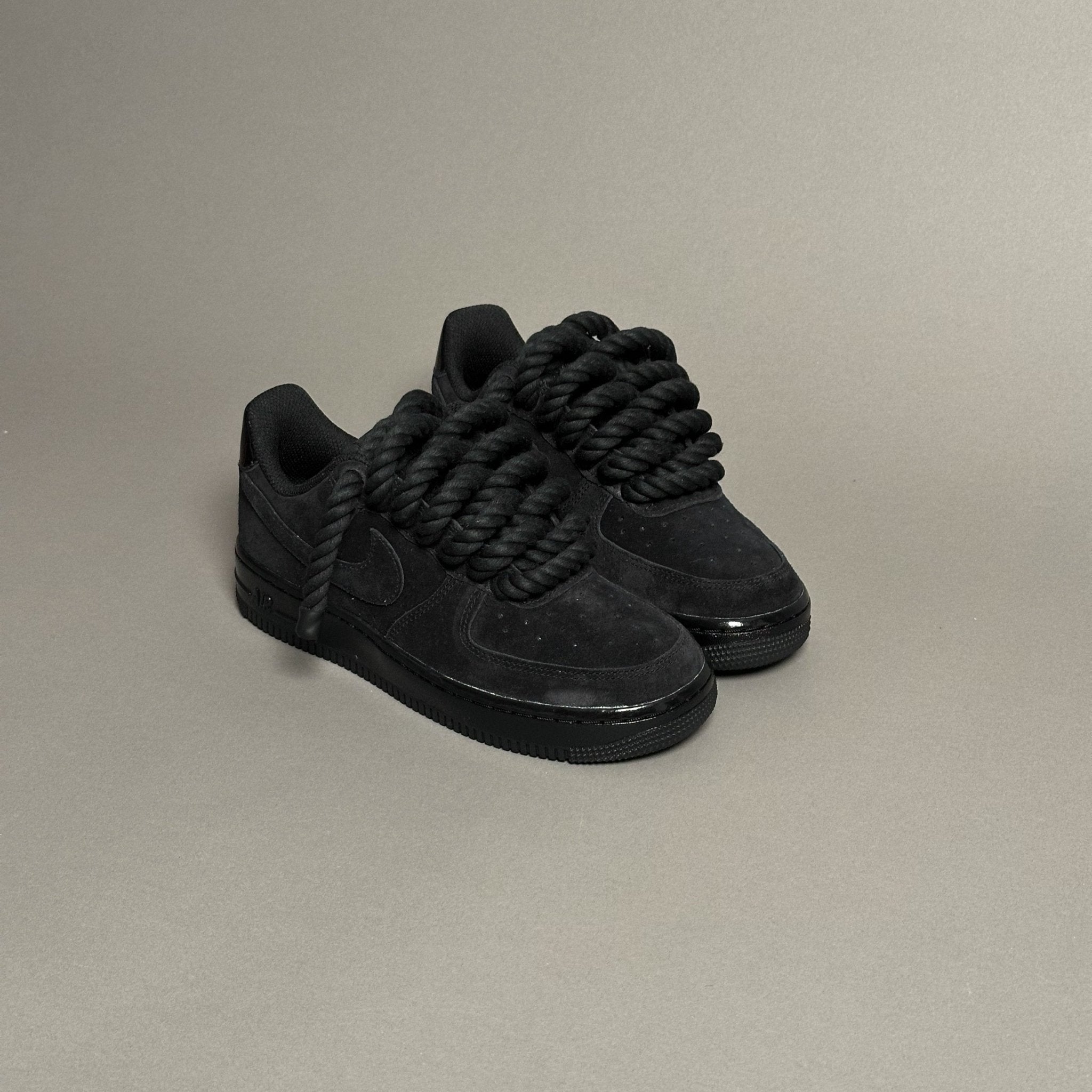 Nike Air Force 1 Vanta Black “Rope Laces Black” V1 - EV8 Style