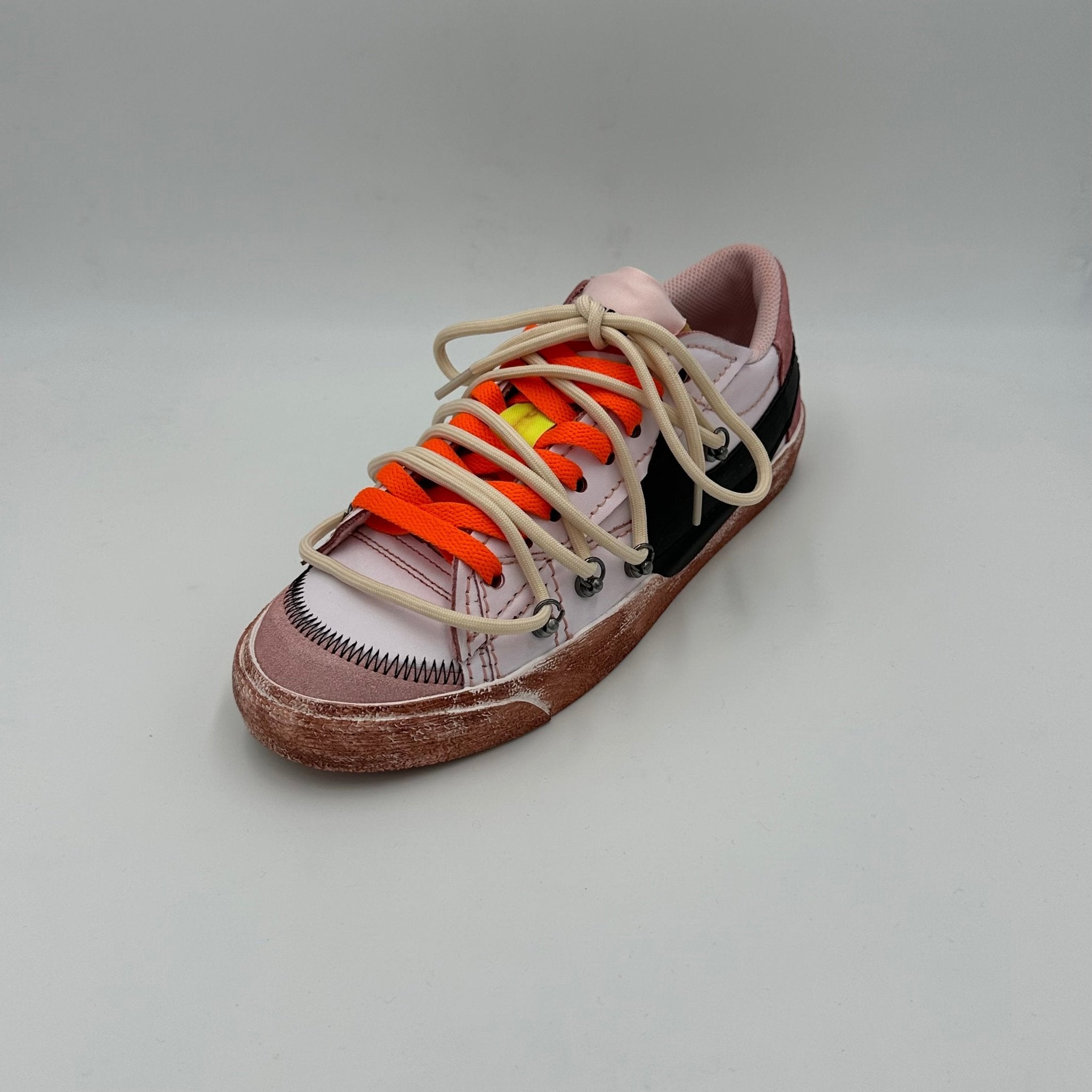 Nike Blazer Low '77 Jumbo Cocoa Brown Orange “Over Laces Beige” - EV8 Style