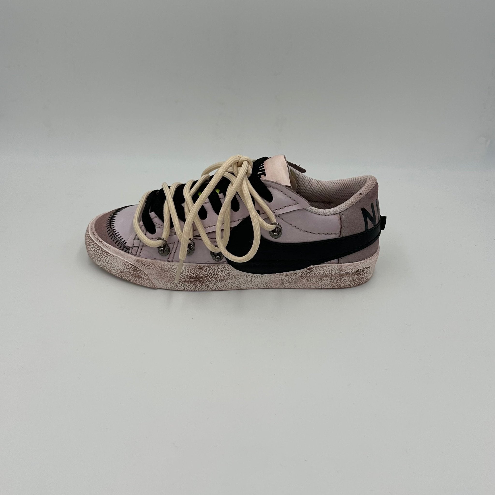 Nike Blazer Low '77 Jumbo Dark Brown Black “Over Laces Beige" - EV8 Style