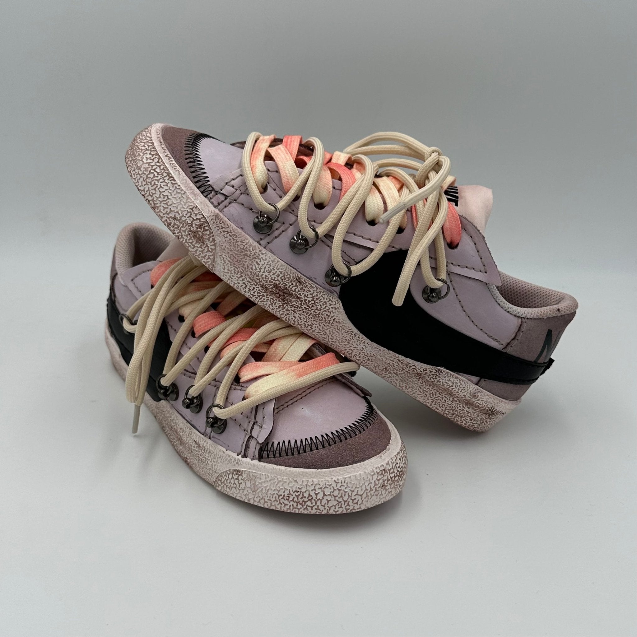 Nike Blazer Low '77 Jumbo Dark Brown Shaded Pink “Over Laces Beige” - EV8 Style