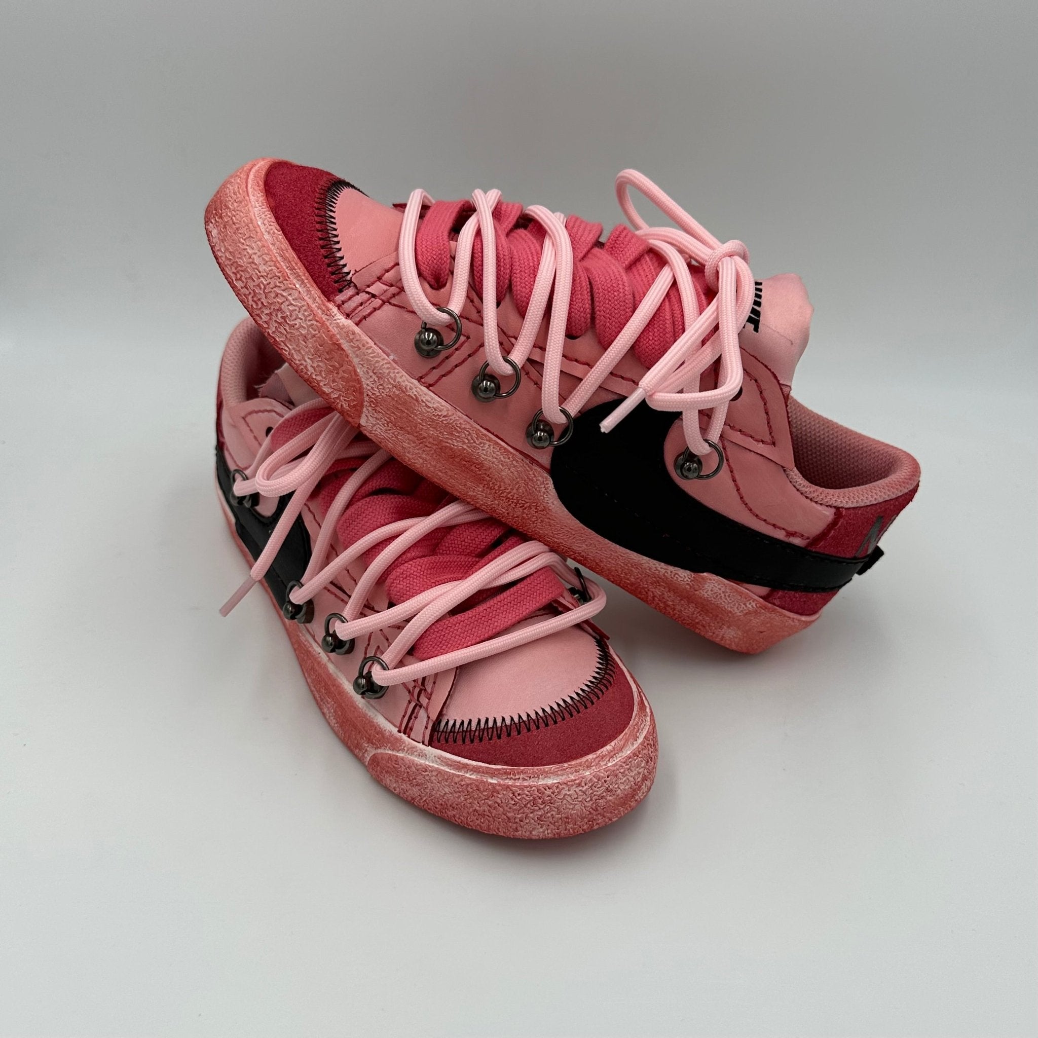 Nike Blazer Low '77 Jumbo Scarlet Red “Over Laces Pink” - EV8 Style