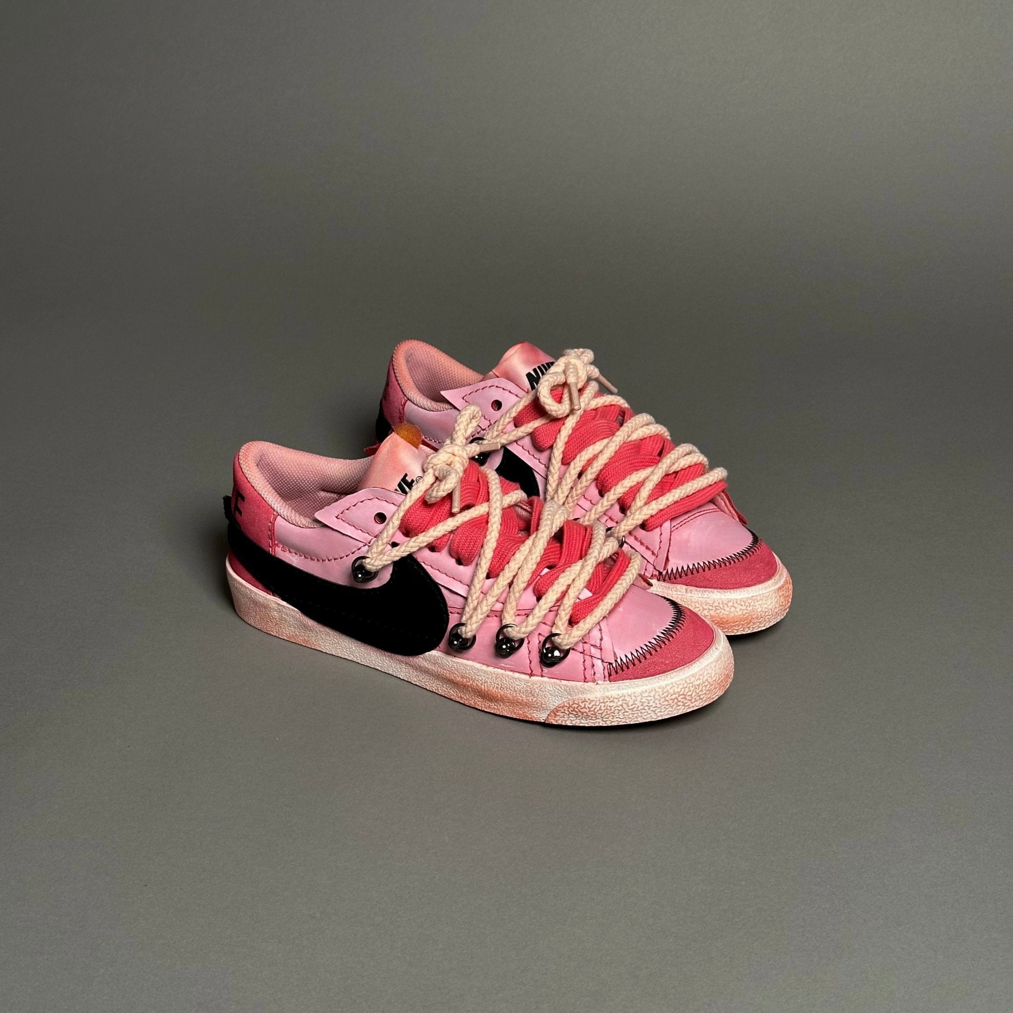 Nike Blazer Low '77 Jumbo Scarlet Red “Over Laces Rope Pink” - EV8 Style