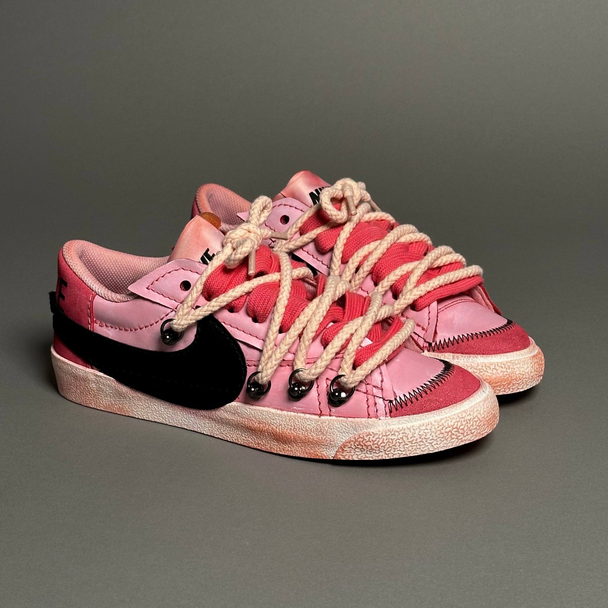 Nike Blazer Low '77 Jumbo Scarlet Red “Over Laces Rope Pink” - EV8 Style