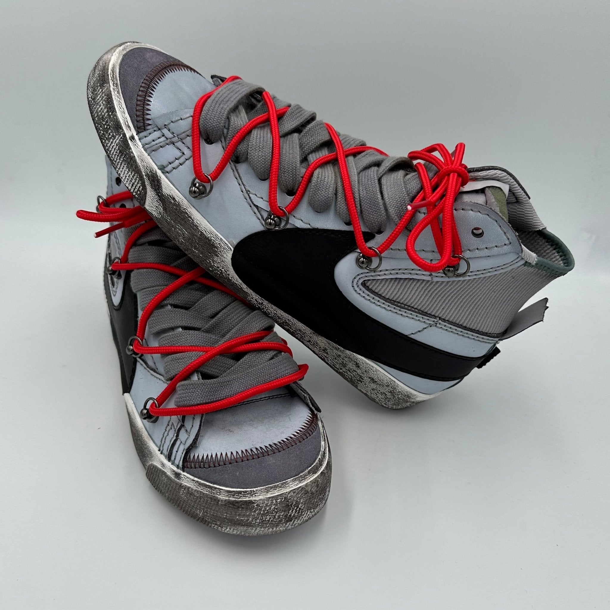 Nike Blazer Mid '77 Jumbo Black “Over Laces Red” - EV8 Style