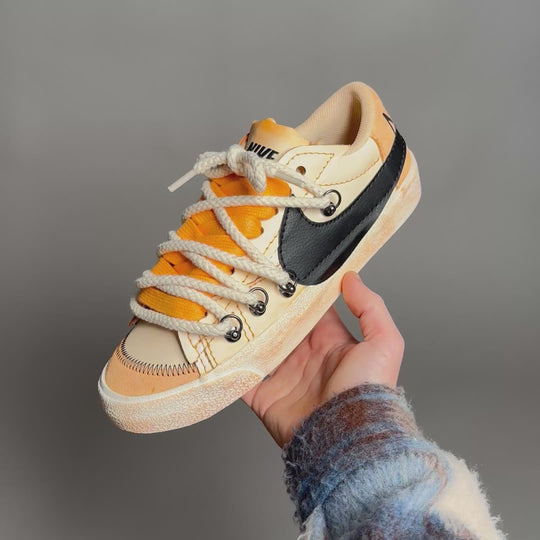 Nike Blazer Low '77 Jumbo Sunshine Orange “Over Laces Rope”