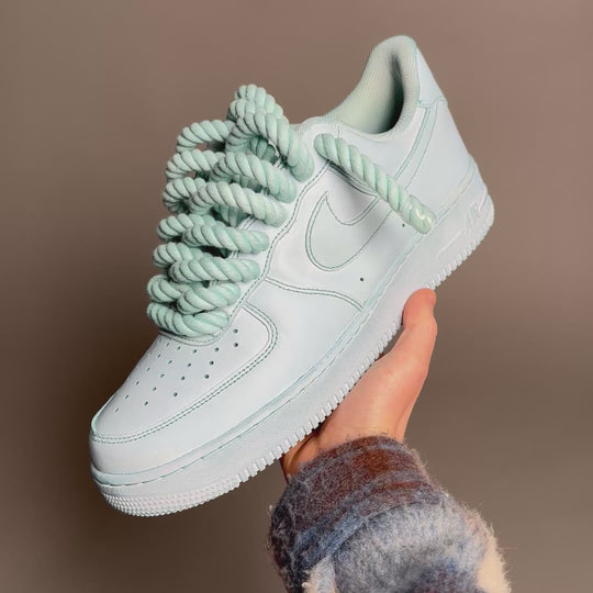 Nike Air Force 1 « Lacets de corde » Bleu total