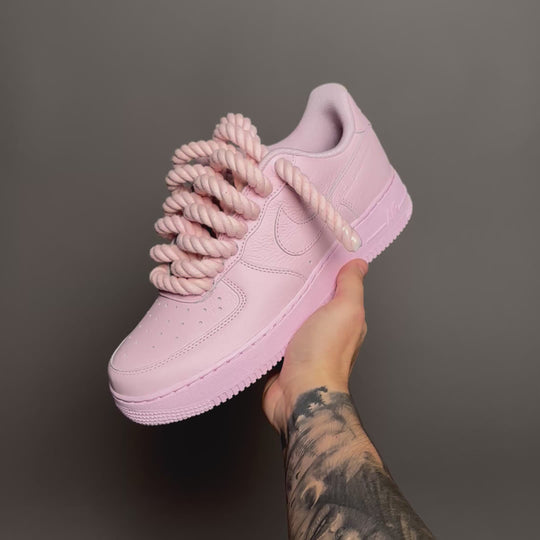 Nike Air Force 1 Pastel « Corde Lacets Rose Teinte » V1