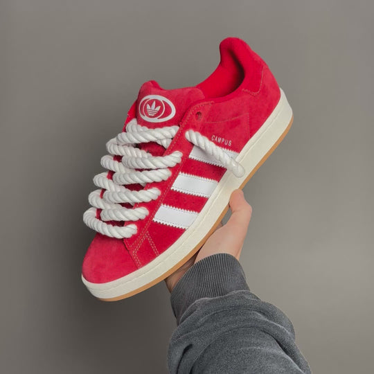 Adidas Campus 00s Red "Rope Laces" White