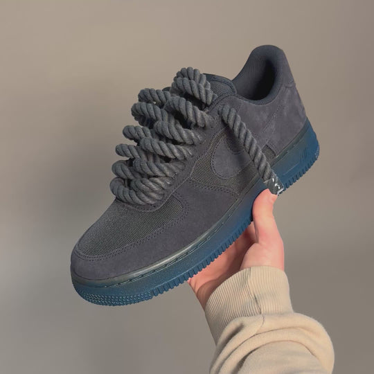 Nike Air Force 1 Midnight Blue "Rope Laces Navy Tint" V1