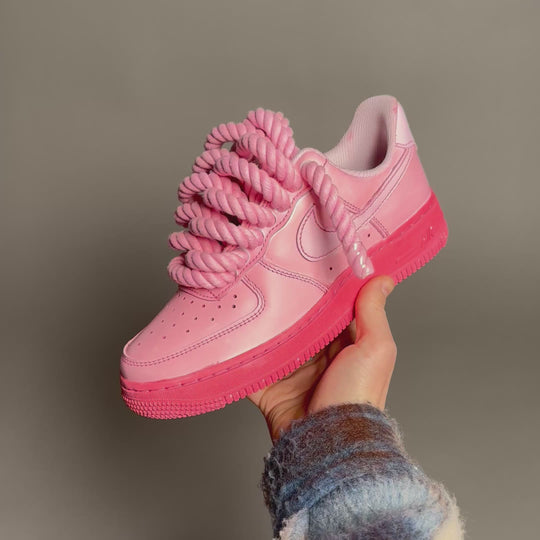 Nike Air Force 1 “Rope Laces” Total Pink