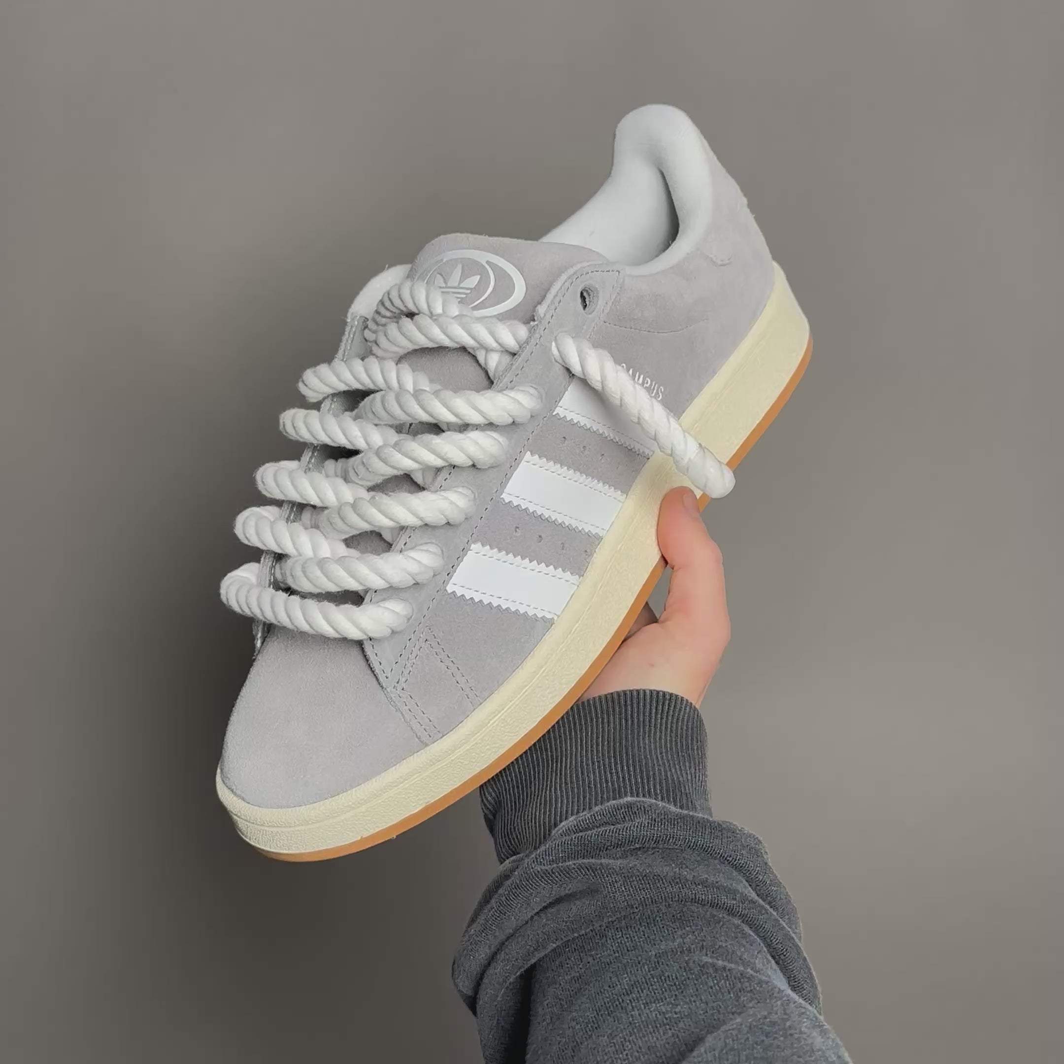 Adidas Campus 00s Gris Rope Laces Blanco