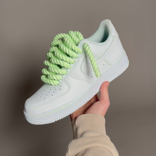 Nike Air Force 1 “Rope Laces” Total Neon Green