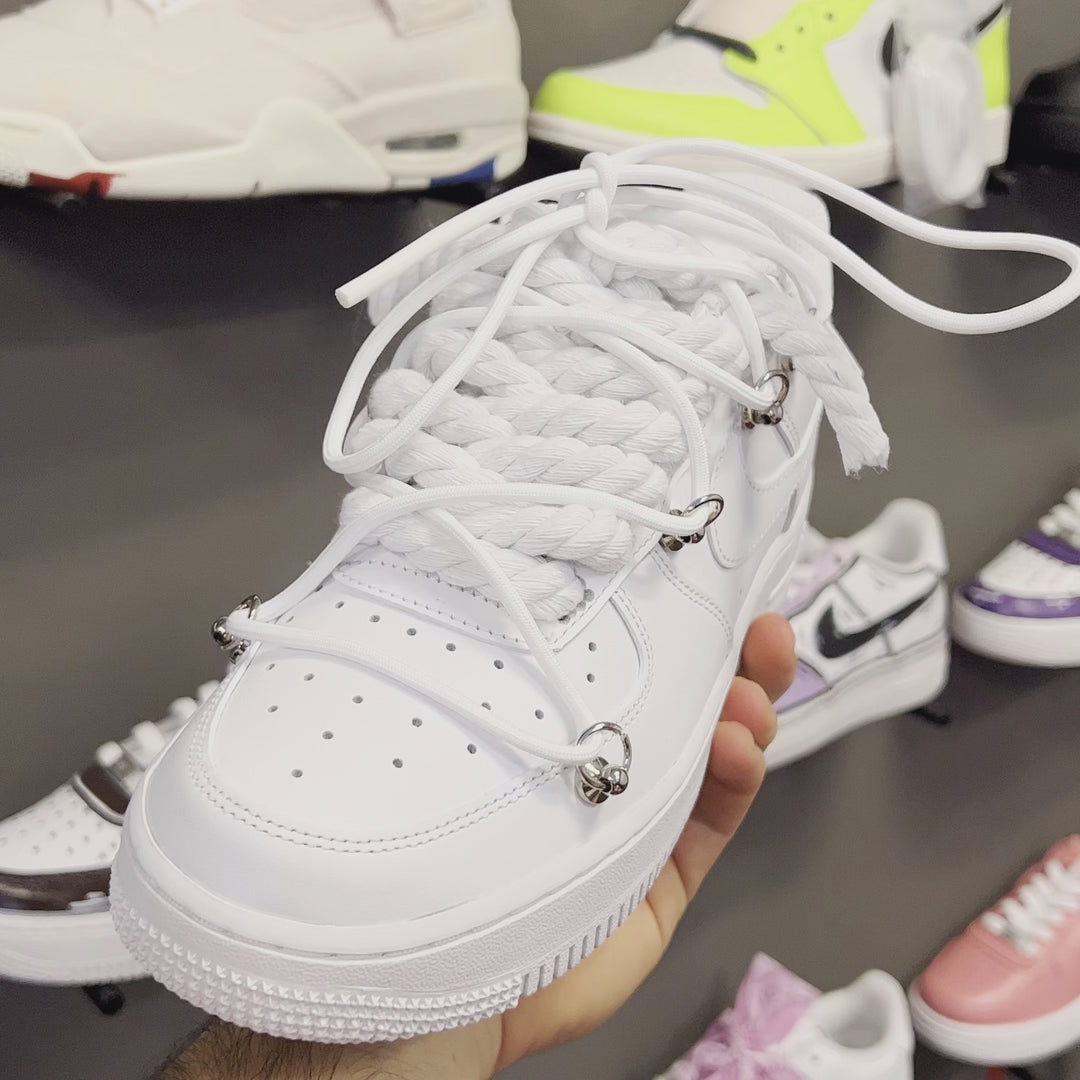 Nike Air Force 1 “Rope Laces” Triple White