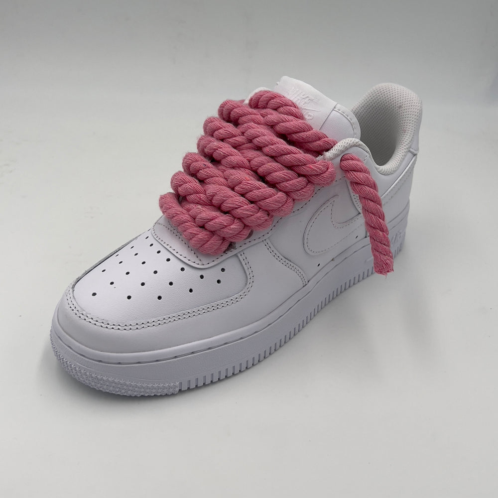 Nike Air Force 1 With Custom Rope Laces various Colors Available: Blue,  Purple, Brown, Pink Custom Rope Laces for Men and Women -  Israel
