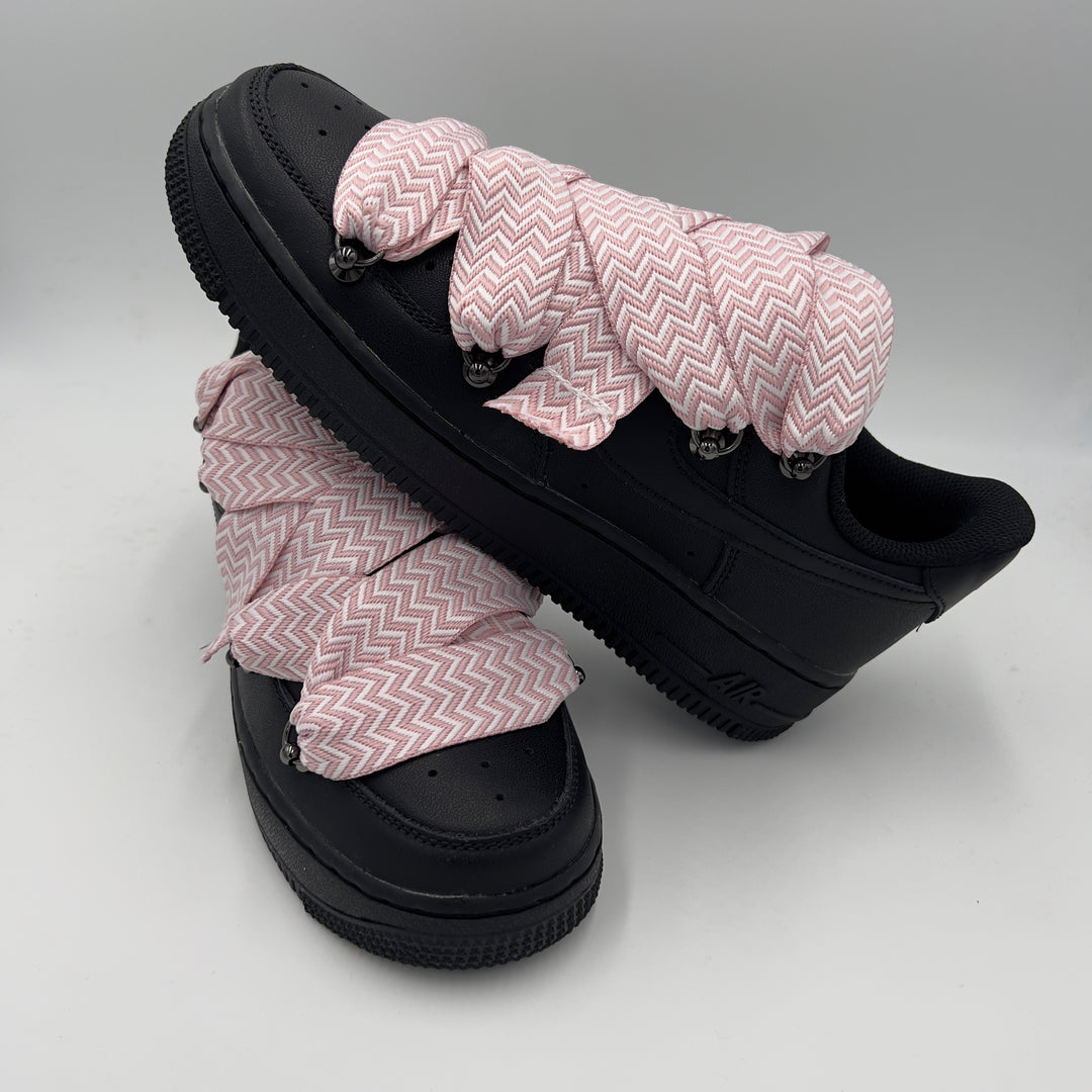 Nike Air Force 1 Black “Lanvin Pink” - EV8 Style